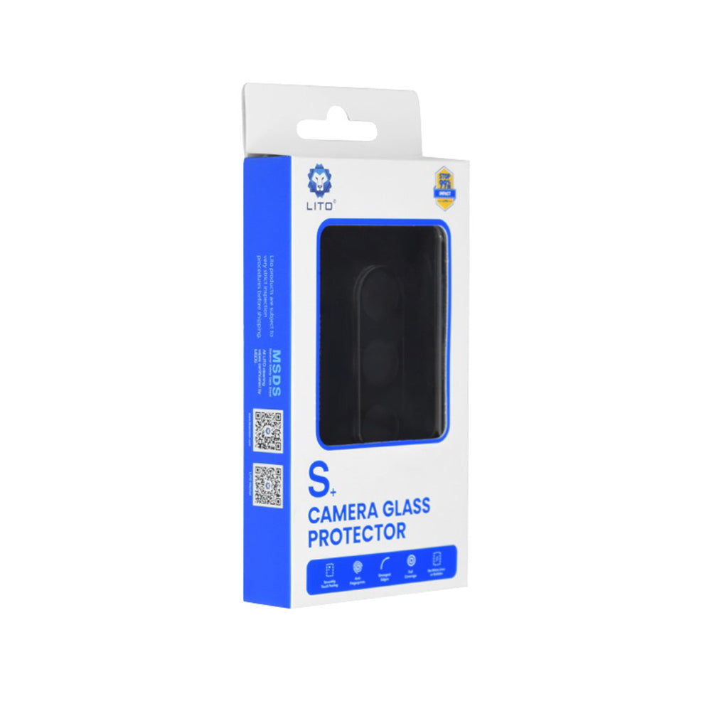 Zaštitna folija za zadnju kameru Lito S+ za Samsung Galaxy S24+ S926, Kaljeno staklo, Crna