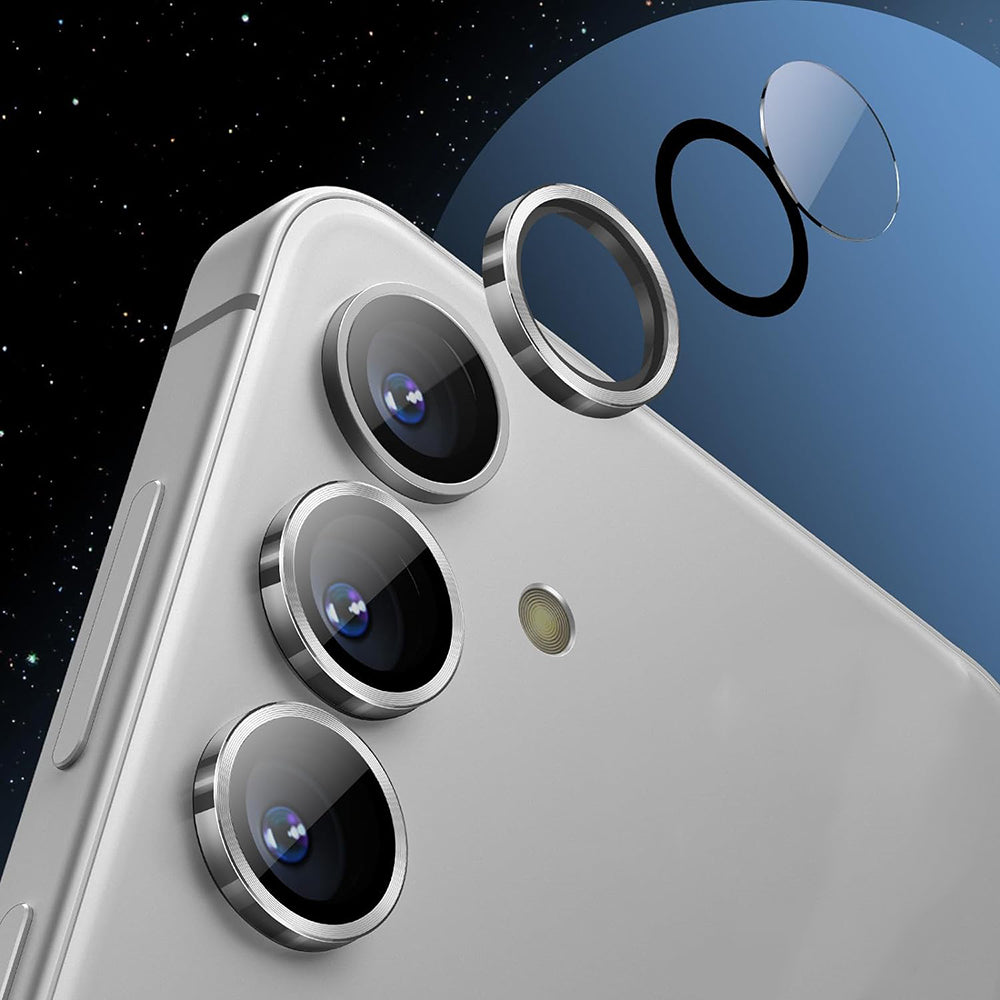 Zaštitna folija za zadnju kameru Lito S+ za Samsung Galaxy S25 S931, Kaljeno staklo, Crna