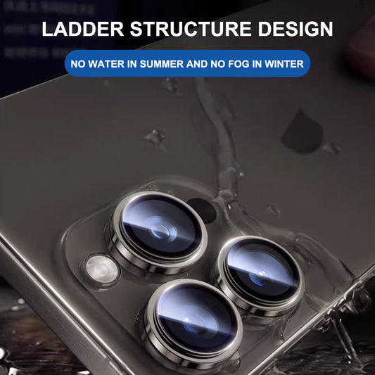 Folija za zaštitu zadnje kamere Lito Titanium AR za Apple iPhone 17 Pro Max / 17 Pro, Kaljeno staklo, Siva