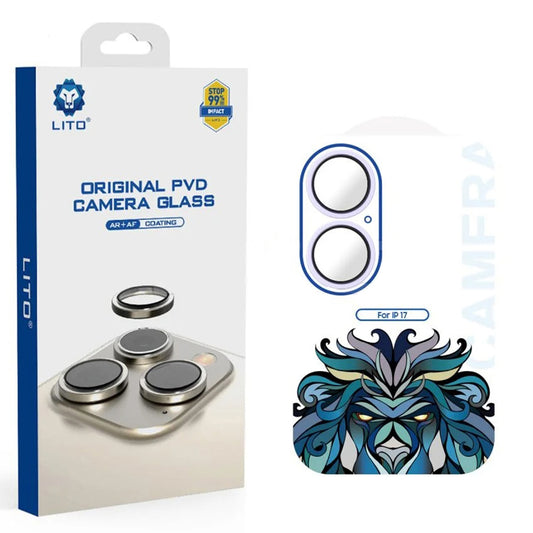 Zaštitna folija za zadnju kameru Lito Titanium AR za Apple iPhone 17, Kaljeno staklo, Ljubičasta