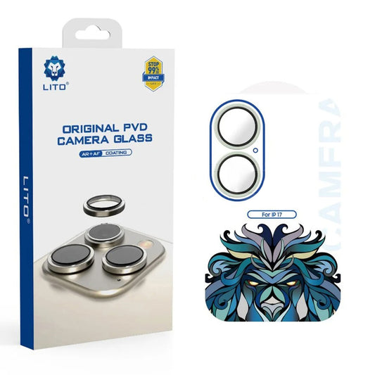 Folija za zaštitu zadnje kamere Lito Titanium AR za Apple iPhone 17, Kaljeno staklo, Zelena