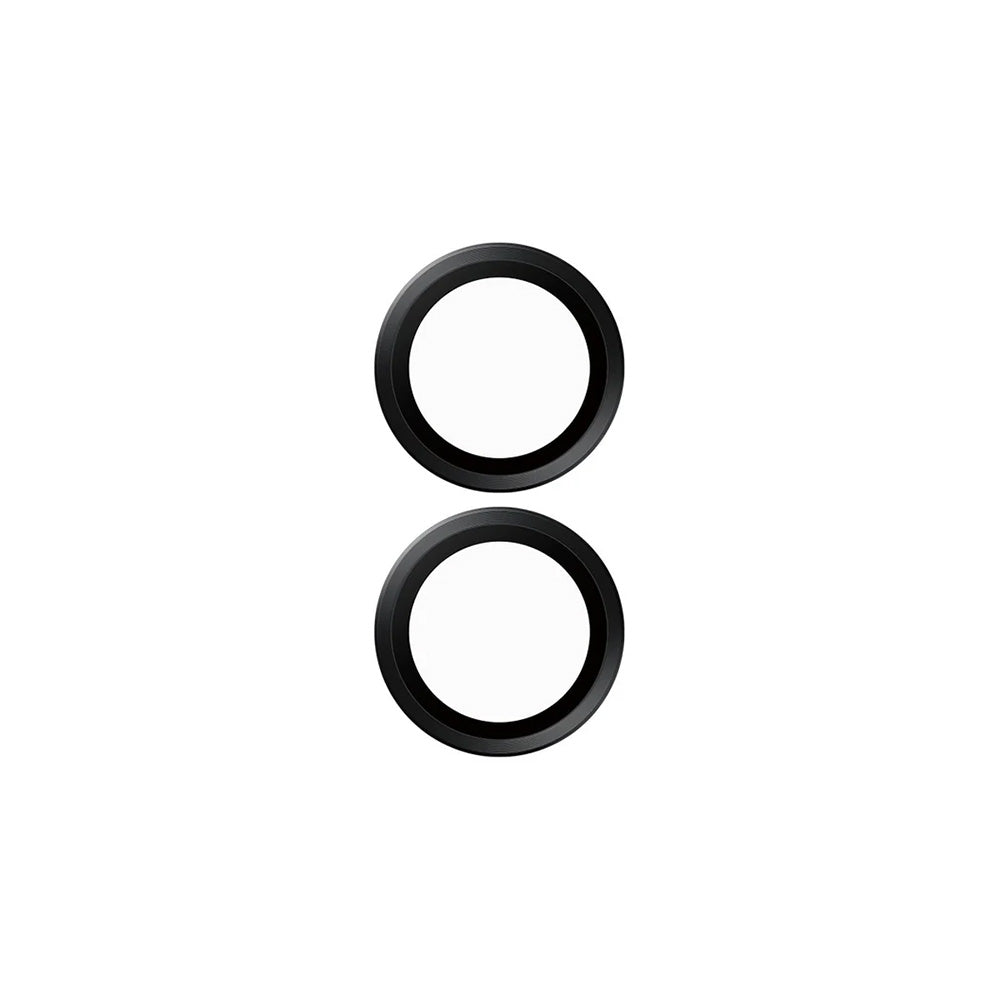 Folija za zaštitu zadnje kamere PanzerGlass Hoops za Apple iPhone 16 Plus / 16, Kaljeno staklo, Crna