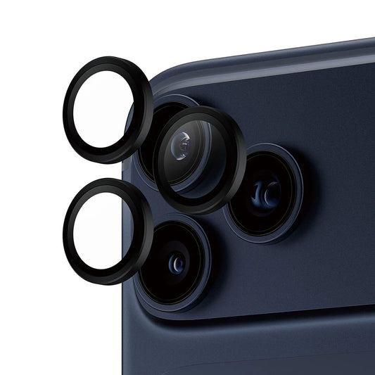 Zaštitna folija za zadnju kameru PanzerGlass Hoops za Apple iPhone 17 Pro Max / 17 Pro / 16 Pro Max / 16 Pro, Kaljeno staklo, Crna