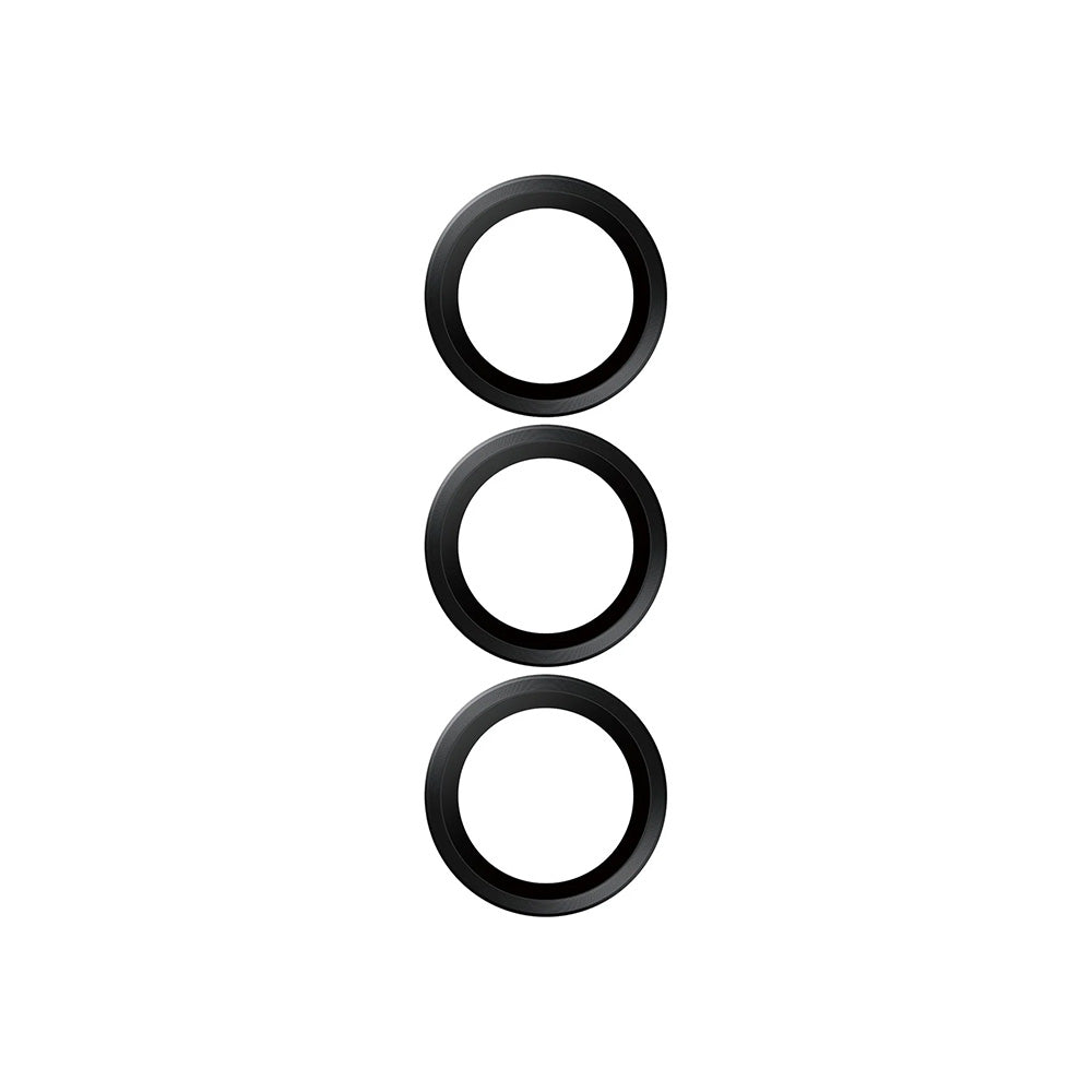 Folija za zaštitu zadnje kamere PanzerGlass Hoops za Samsung Galaxy S25 S931, Kaljeno staklo, Crna