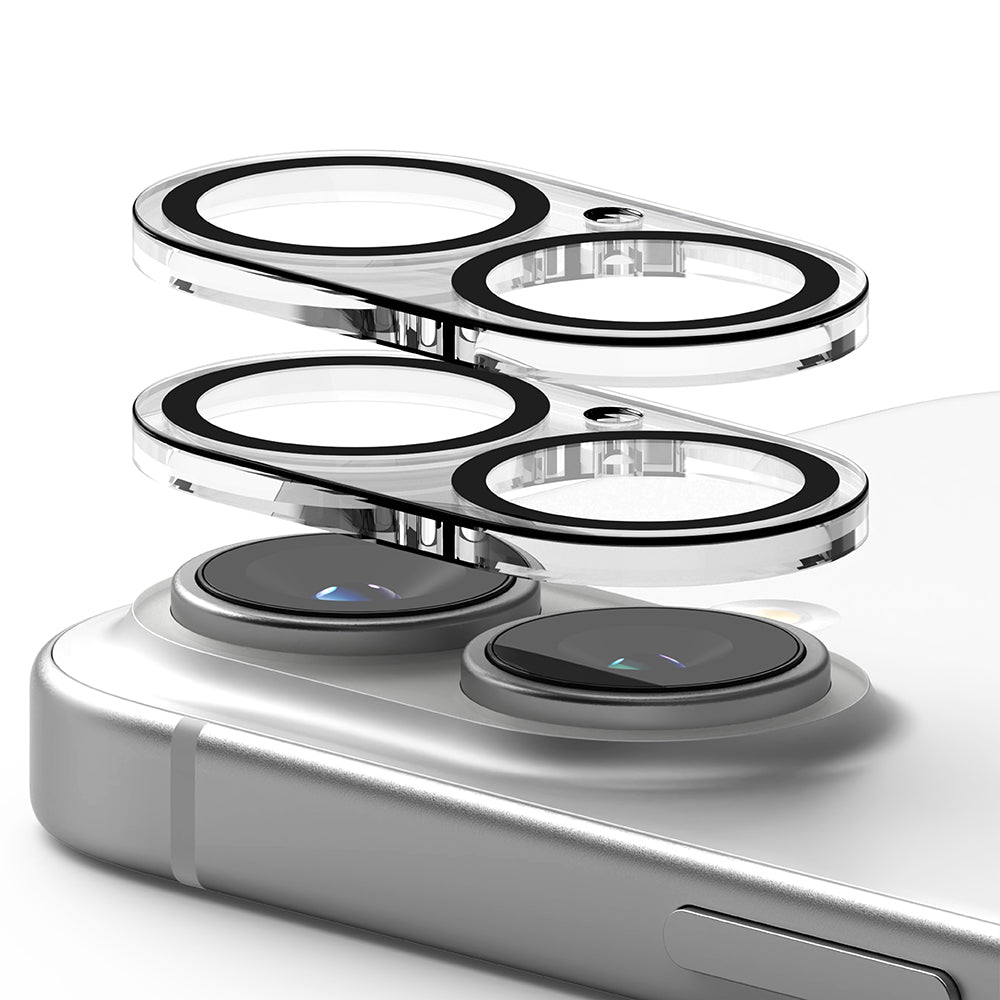 Zaštitna folija za zadnju kameru Ringke za Apple iPhone 16 Plus / 16, Kaljeno staklo, Set od 2 komada, Providna