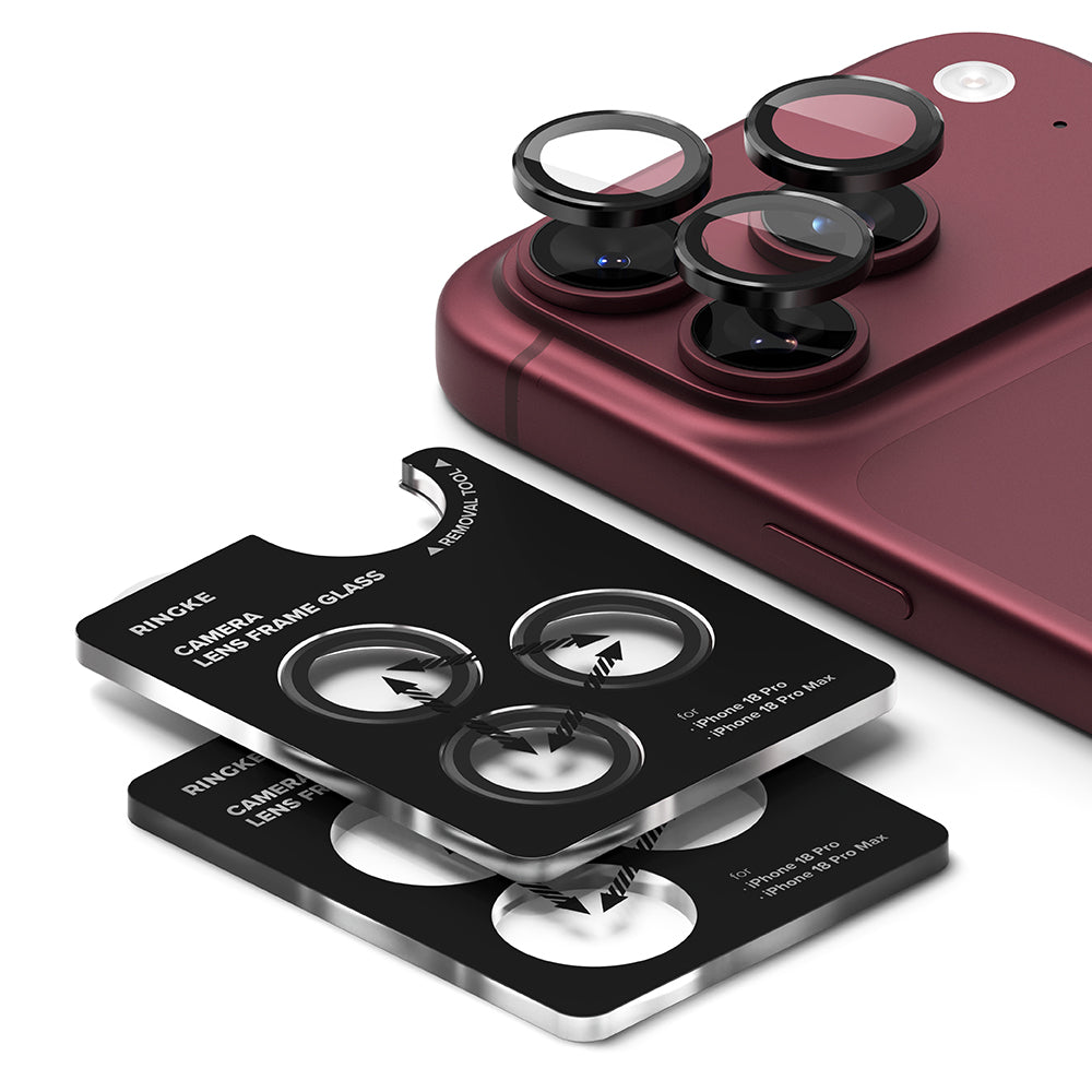 Zaštitna folija za zadnju kameru Ringke za Apple iPhone 18 Pro / 18 Pro Max, Kaljeno staklo, Set od 2 komada, Providna