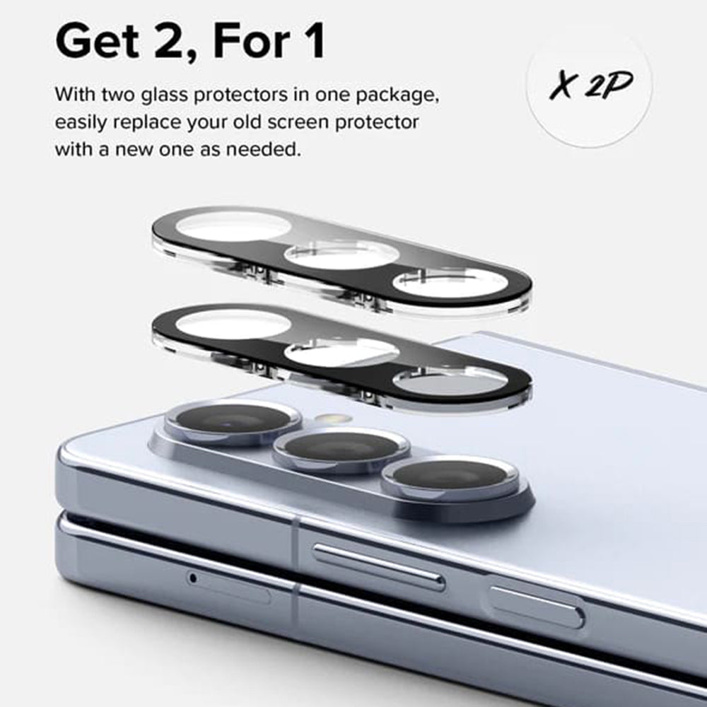 Zaštitna folija za zadnju kameru Ringke za Samsung Galaxy Z Fold5 F946, kaljeno staklo, set od 2 komada, providna