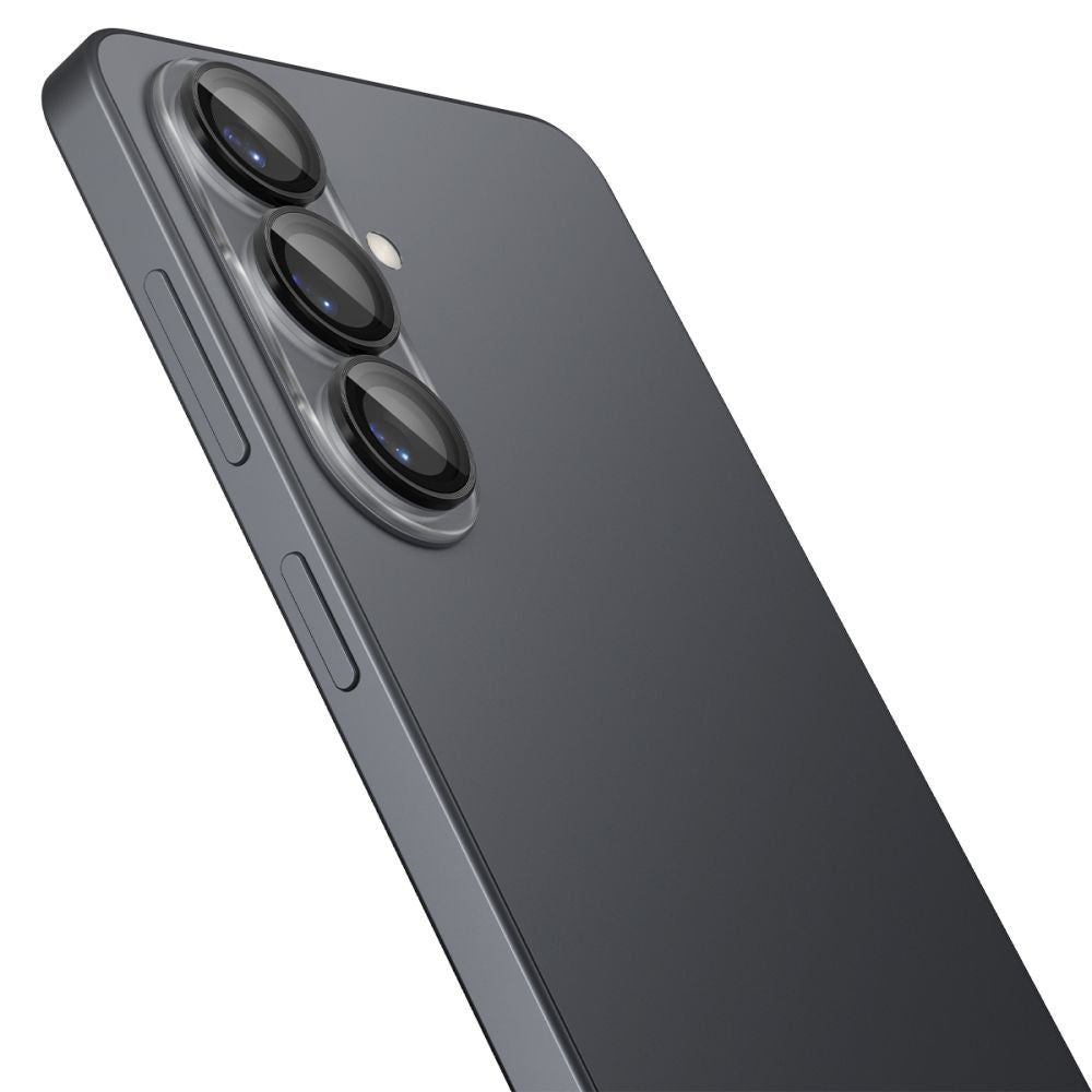 Zaštitna folija za zadnju kameru Spigen GlastR EZ FIT Optik Pro HD za Samsung Galaxy S26 S942, Kaljeno staklo, Set od 2 komada, Crna AGL11099