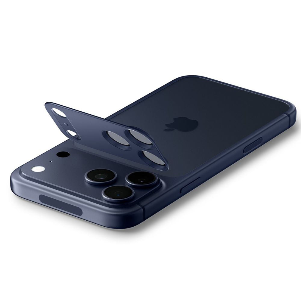 Folija za zaštitu zadnje kamere Spigen GlastR EZ FIT Optik Pro XL za Apple iPhone 17 Pro, Kaljeno staklo, Plava AGL10646