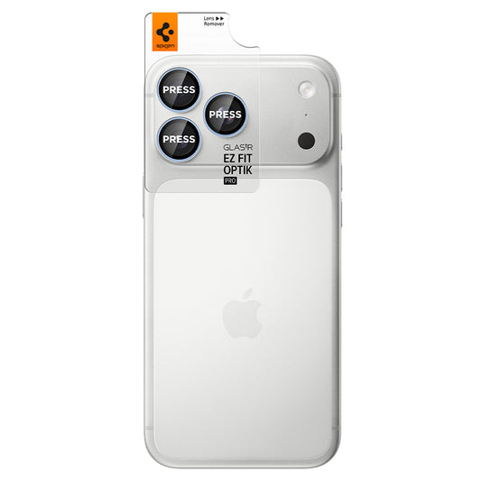 Zaštitna folija za zadnju kameru Spigen GlastR EZ FIT Optik Pro za Apple iPhone 18 Pro / 18 Pro Max, Kaljeno staklo, Set od 2 komada, Plava AGL12045