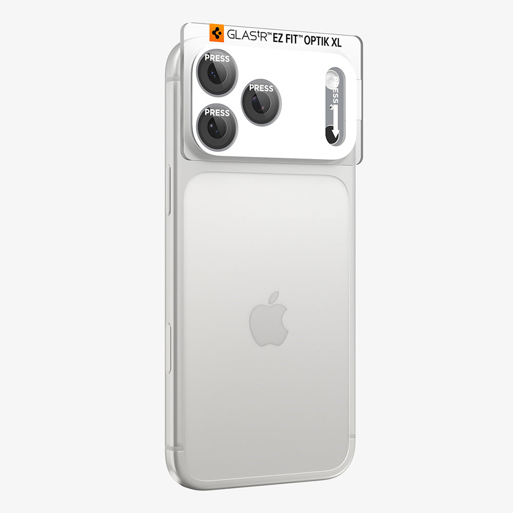 Zaštitna folija za zadnju kameru Spigen GlastR EZ FIT Optik Pro XL za Apple iPhone 18 Pro Max, Kaljeno staklo, Srebrna AGL12042
