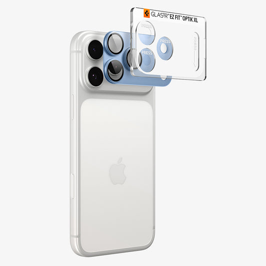 Zaštitna folija za zadnju kameru Spigen GlastR EZ FIT Optik Pro XL za Apple iPhone 18 Pro Max, Kaljeno staklo, Plava AGL12041