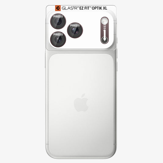 Zaštitna folija za zadnju kameru Spigen GlastR EZ FIT Optik Pro XL za Apple iPhone 18 Pro Max, Kaljeno staklo, Bordo AGL12040
