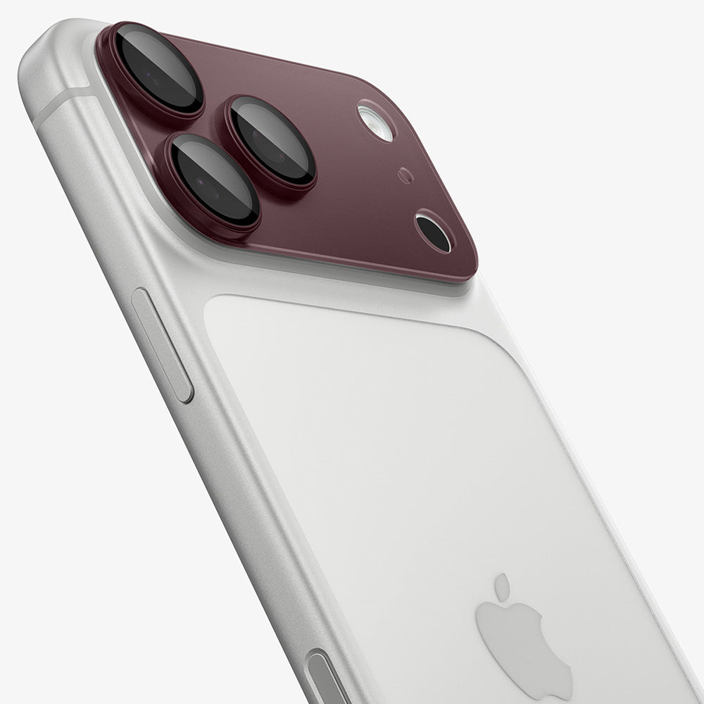 Zaštitna folija za zadnju kameru Spigen GlastR EZ FIT Optik Pro XL za Apple iPhone 18 Pro Max, Kaljeno staklo, Bordo AGL12040