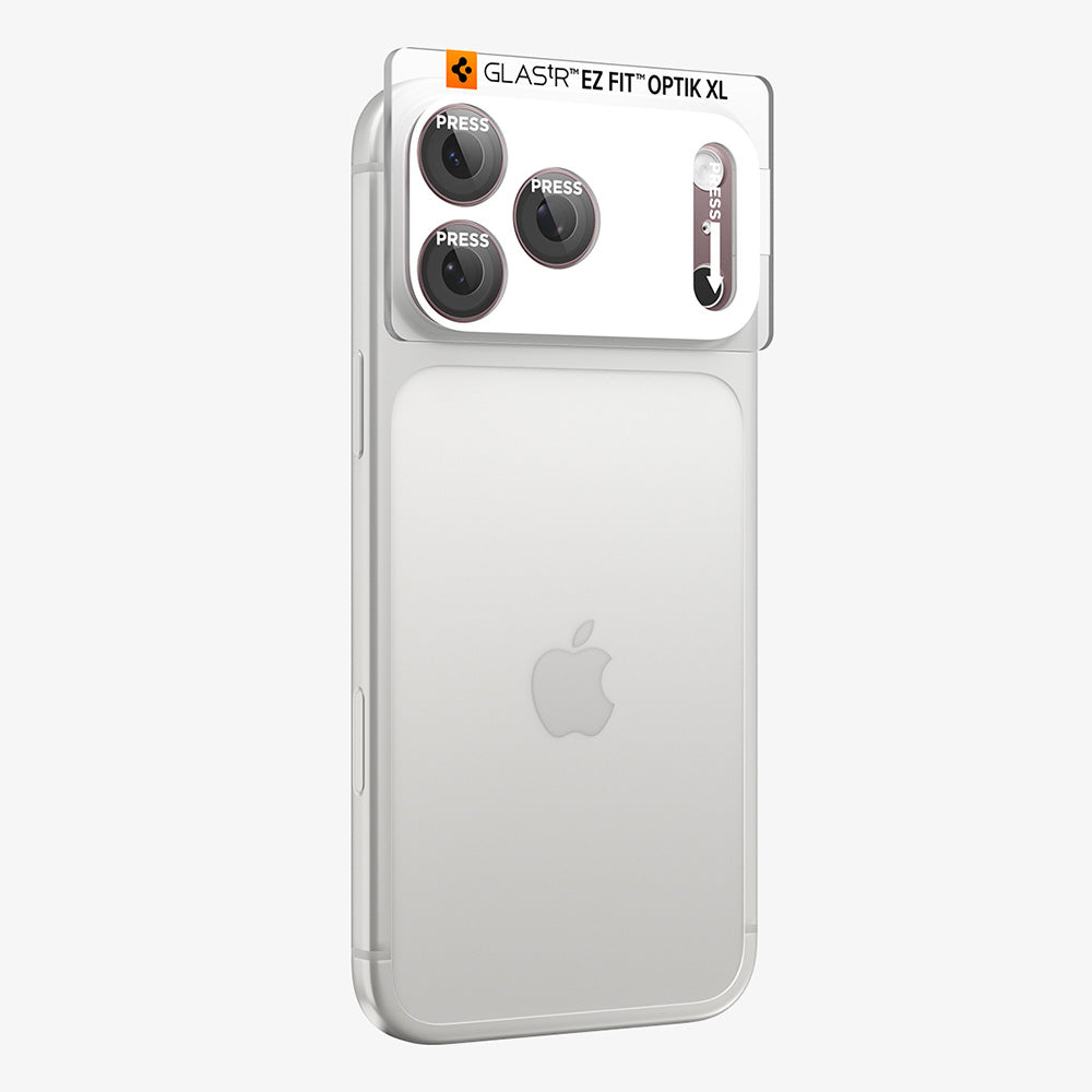 Zaštitna folija za zadnju kameru Spigen GlastR EZ FIT Optik Pro XL za Apple iPhone 18 Pro Max, Kaljeno staklo, Bordo AGL12040