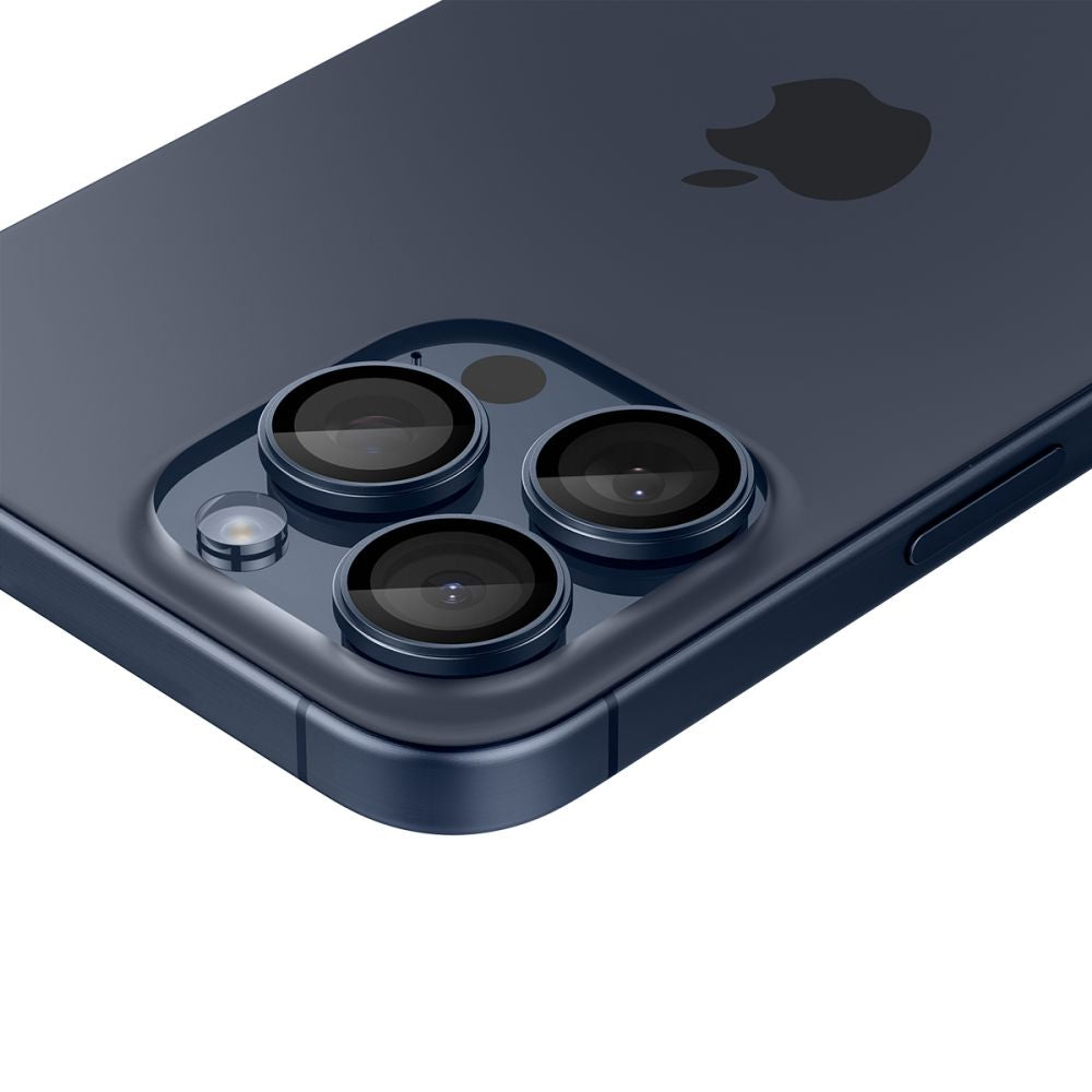 Folija za zaštitu zadnje kamere Spigen GlastR EZ FIT Optik Pro za Apple iPhone 16 Pro Max / 16 Pro, Kaljeno staklo, Set od 2 komada, Plava