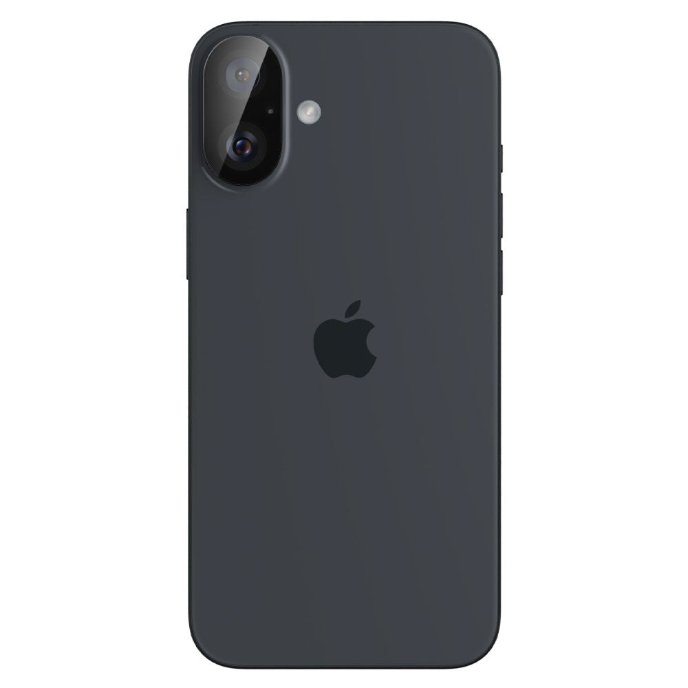 Folija za zaštitu zadnje kamere Spigen GlastR Optik za Apple iPhone 16 Plus / 16, Kaljeno staklo, Set od 2 komada, Crna AGL07922