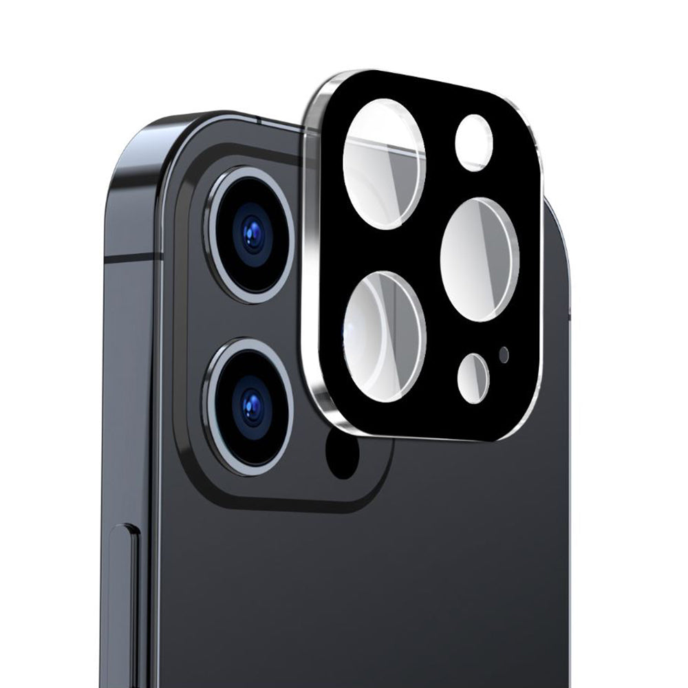 Zaštitna folija za zadnju kameru Techsuit za Apple iPhone 15 Pro Max / 15 Pro, Kaljeno staklo, Crna