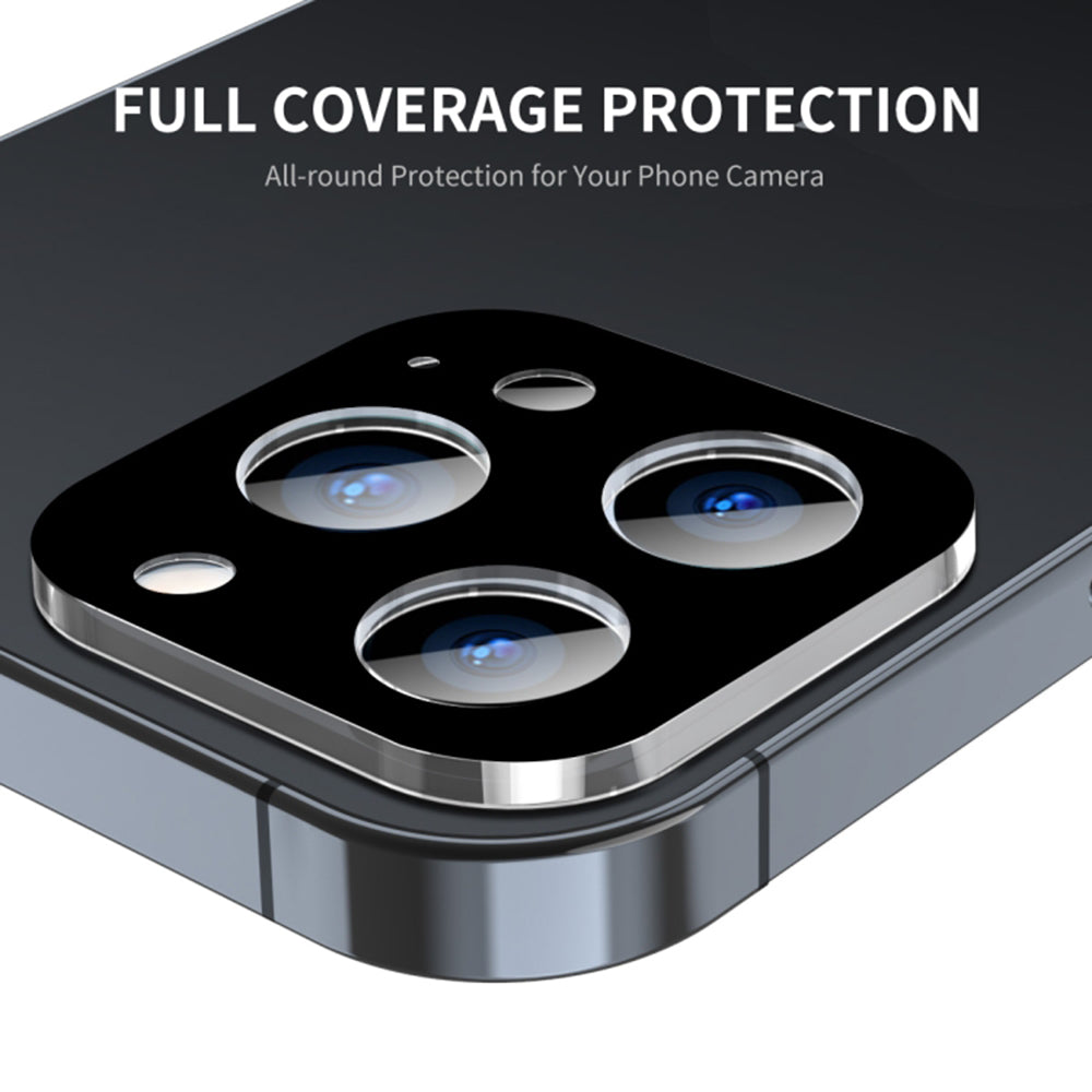 Zaštitna folija za zadnju kameru Techsuit za Apple iPhone 15 Pro Max / 15 Pro, Kaljeno staklo, Crna