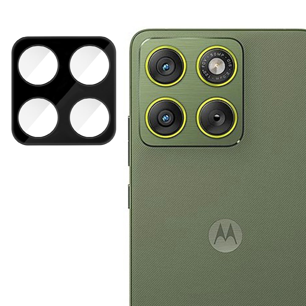 Folija za zaštitu zadnje kamere Techsuit za Motorola Edge 70, Kaljeno staklo, Crna
