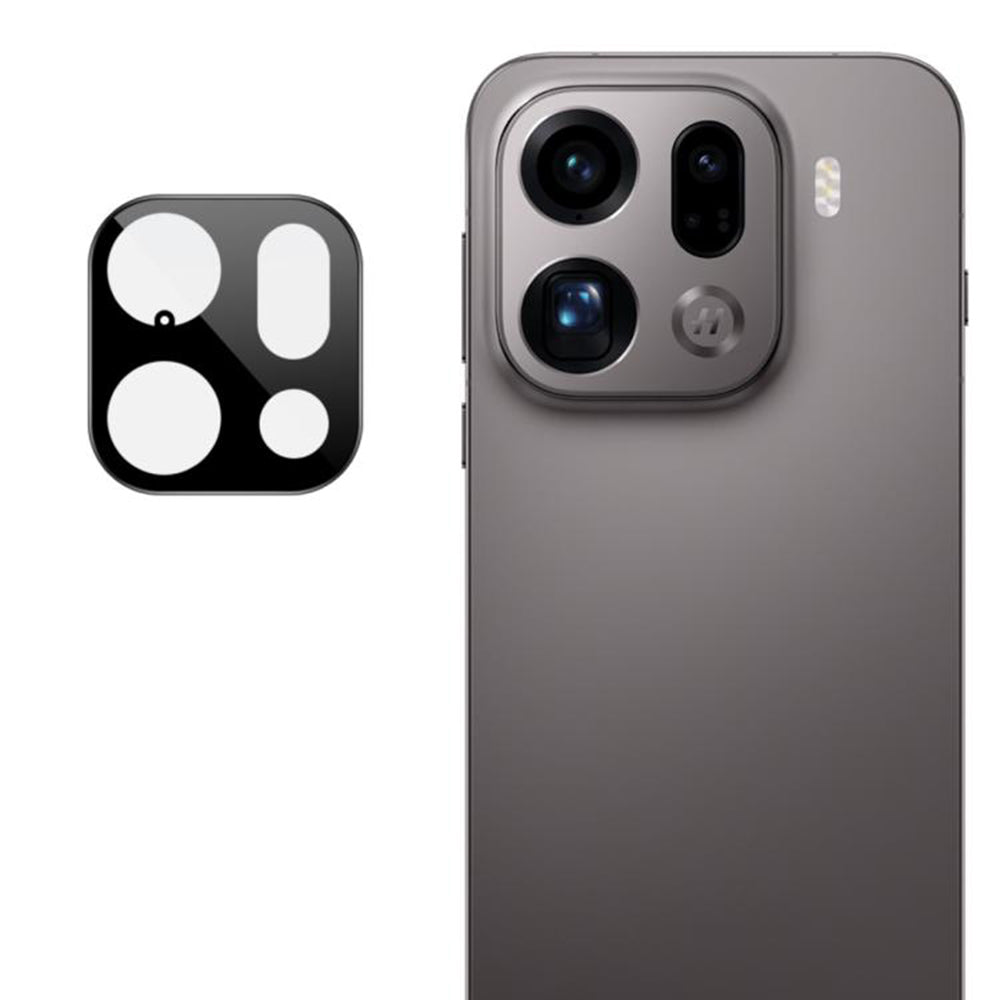 Folija za zaštitu zadnje kamere Techsuit za Oppo Find X9 Pro, Kaljeno staklo, Crna