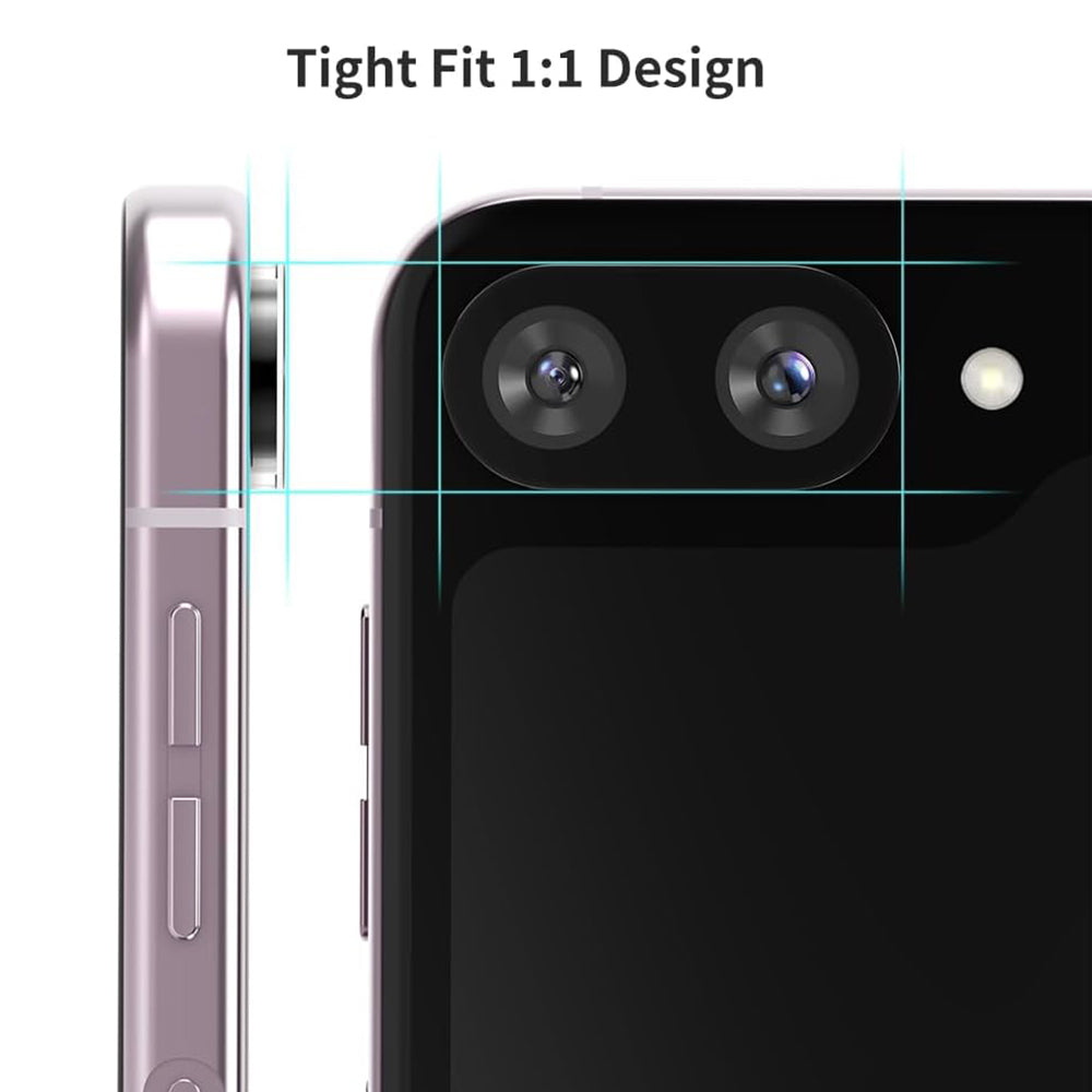 Zaštitna folija za zadnju kameru Techsuit za Samsung Galaxy Z Flip6 F741, kaljeno staklo, crna