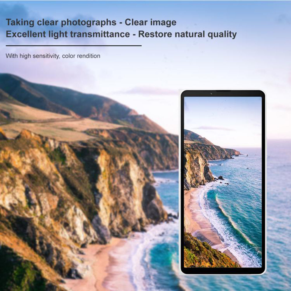 Zaštitna folija za zadnju kameru Techsuit za Sony Xperia 10 VII, kaljeno staklo, crna