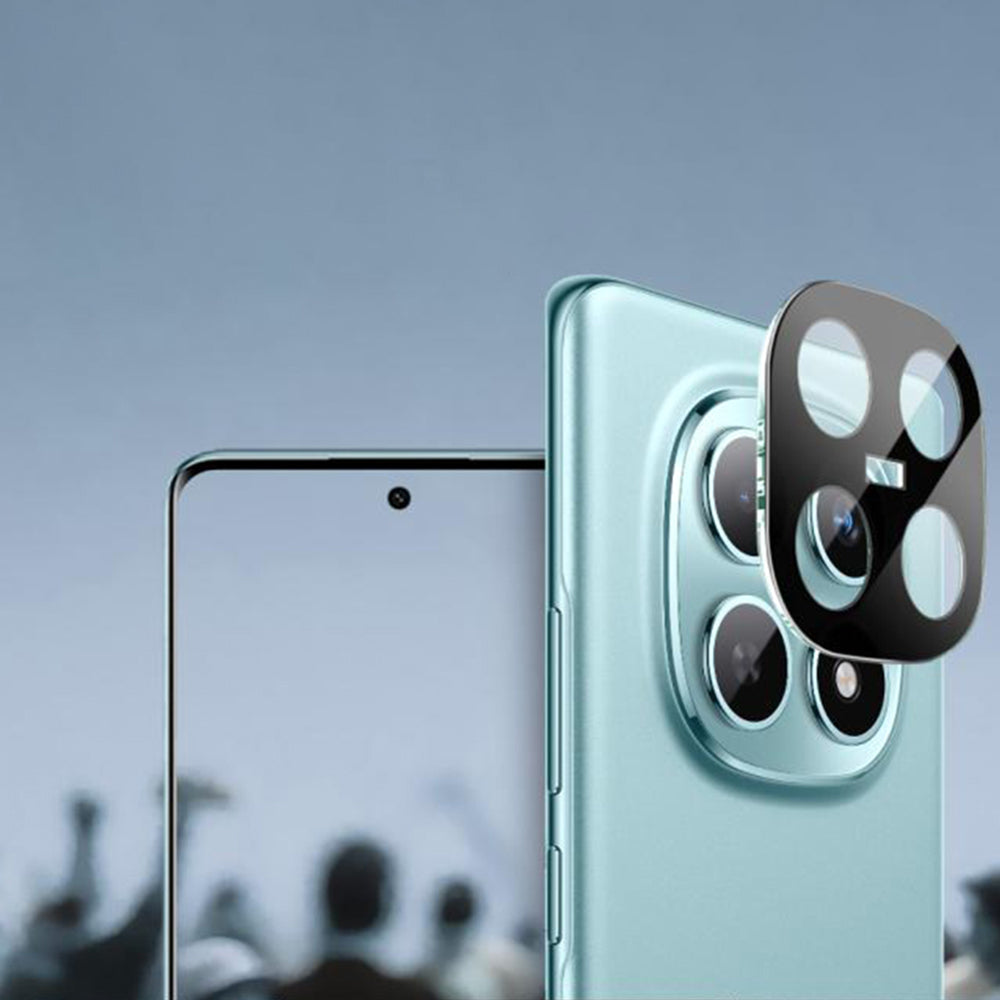 Folija za zaštitu zadnje kamere Techsuit za Xiaomi Poco M8 / Redmi Note 15 5G, Kaljeno staklo, Crna
