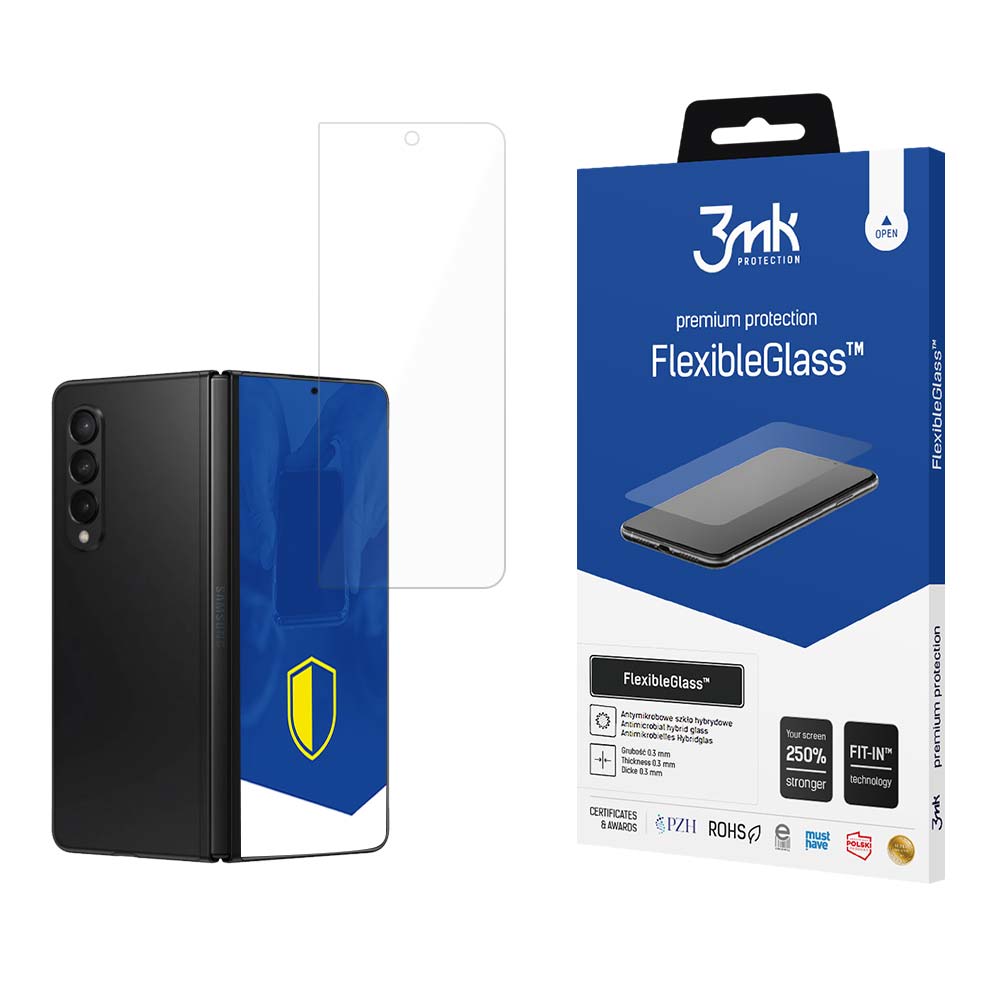 Zaštitna folija za spoljni ekran 3MK FlexibleGlass za Samsung Galaxy Z Fold5 F946, Fleksibilno staklo, Full Glue