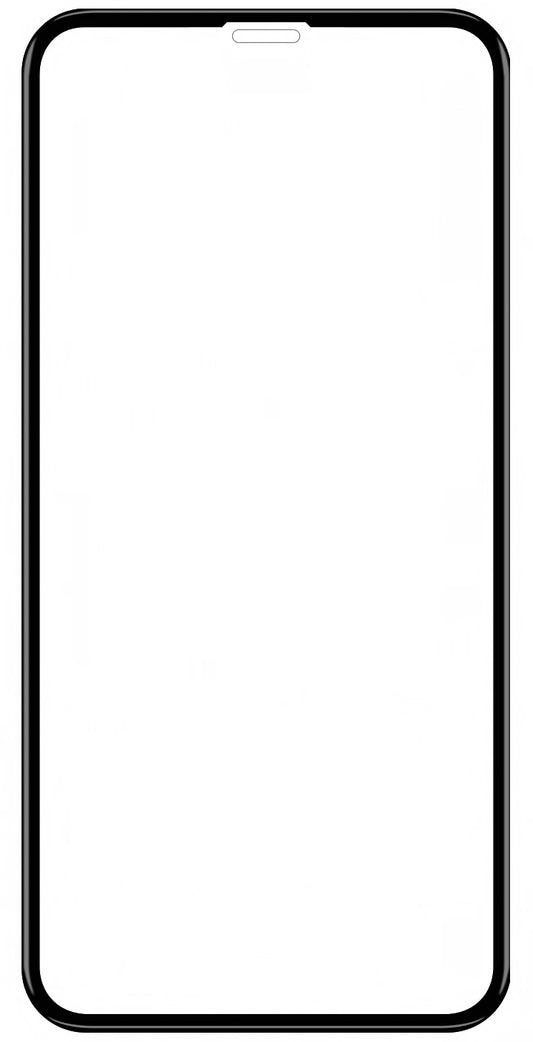 Zaštitna folija za ekran Veason za Apple iPhone 11 / XR, Kaljeno staklo, Pun lepak, 6D, Crna