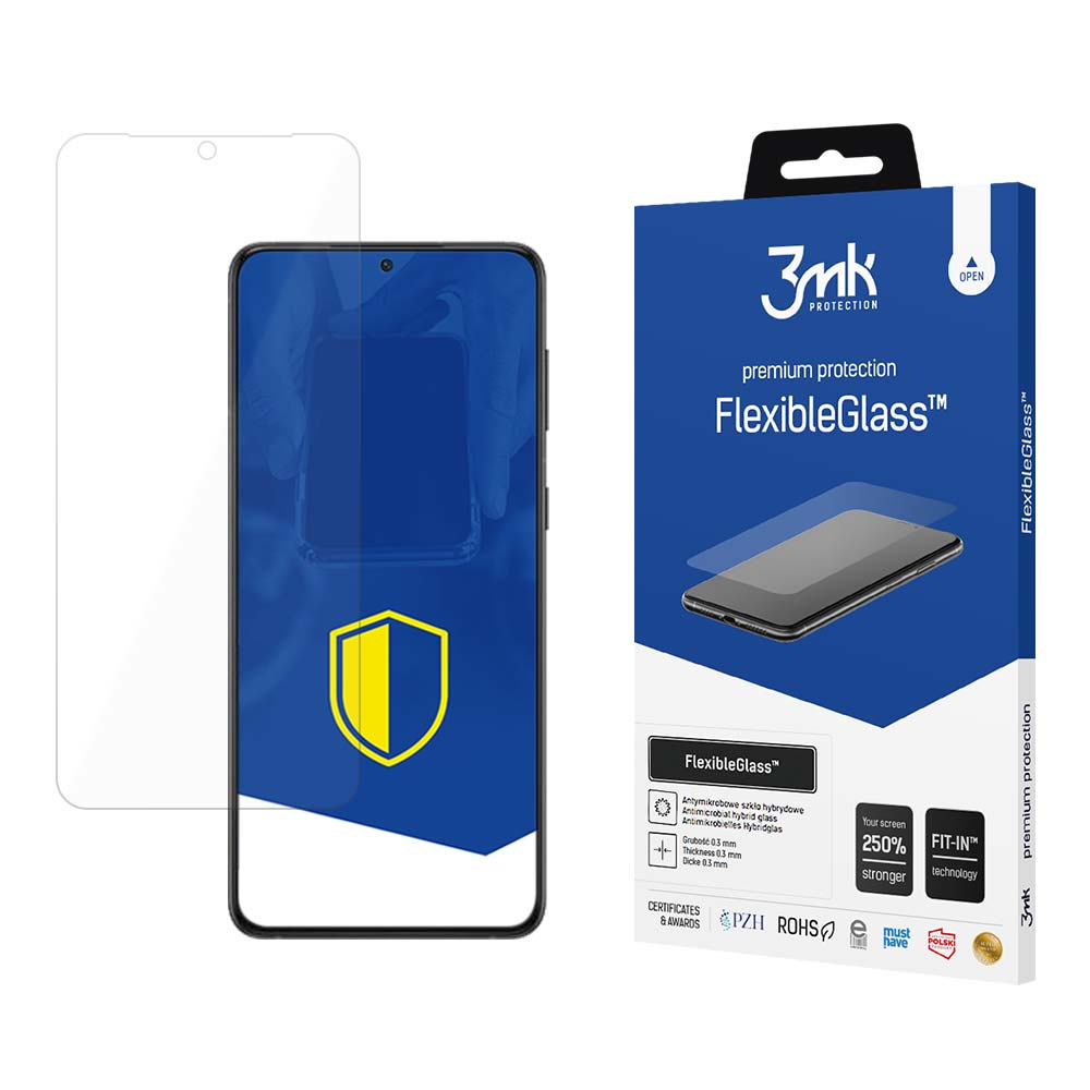 Zaštitna folija za ekran 3MK FlexibleGlass za Samsung Galaxy S24 S921, Fleksibilno staklo, Full Glue