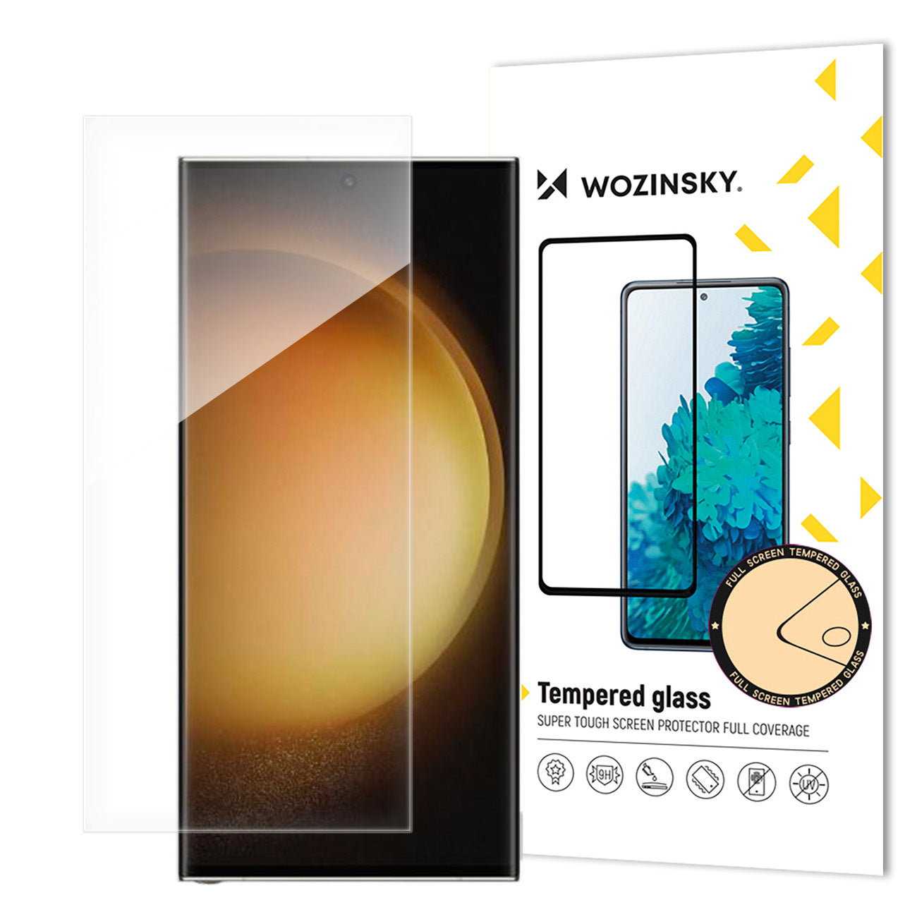 Folija za zaštitu ekrana WZK za Samsung Galaxy S24 Ultra S928, Kaljeno staklo, Full Glue