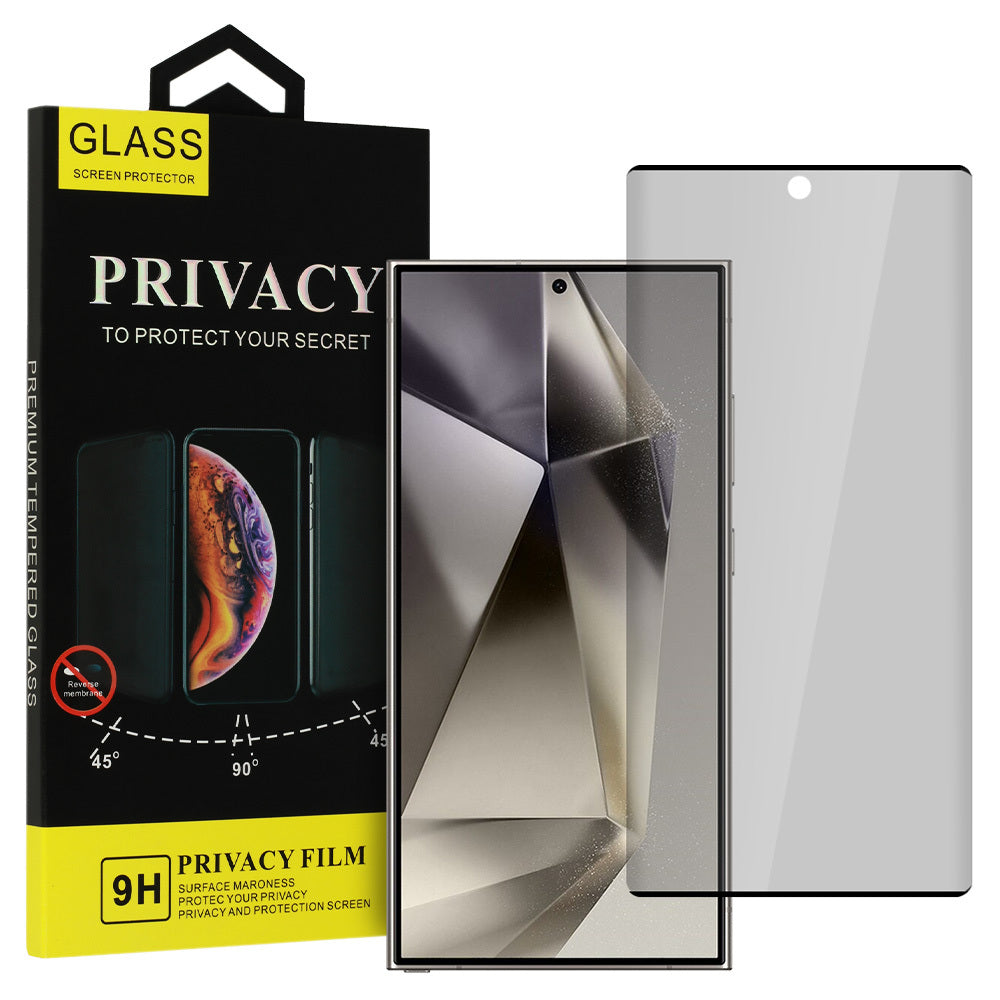 Folija za zaštitu privatnosti Ecran Privacy OEM Glass za Samsung Galaxy S24 Ultra S928, Kaljeno staklo, Edge Glue