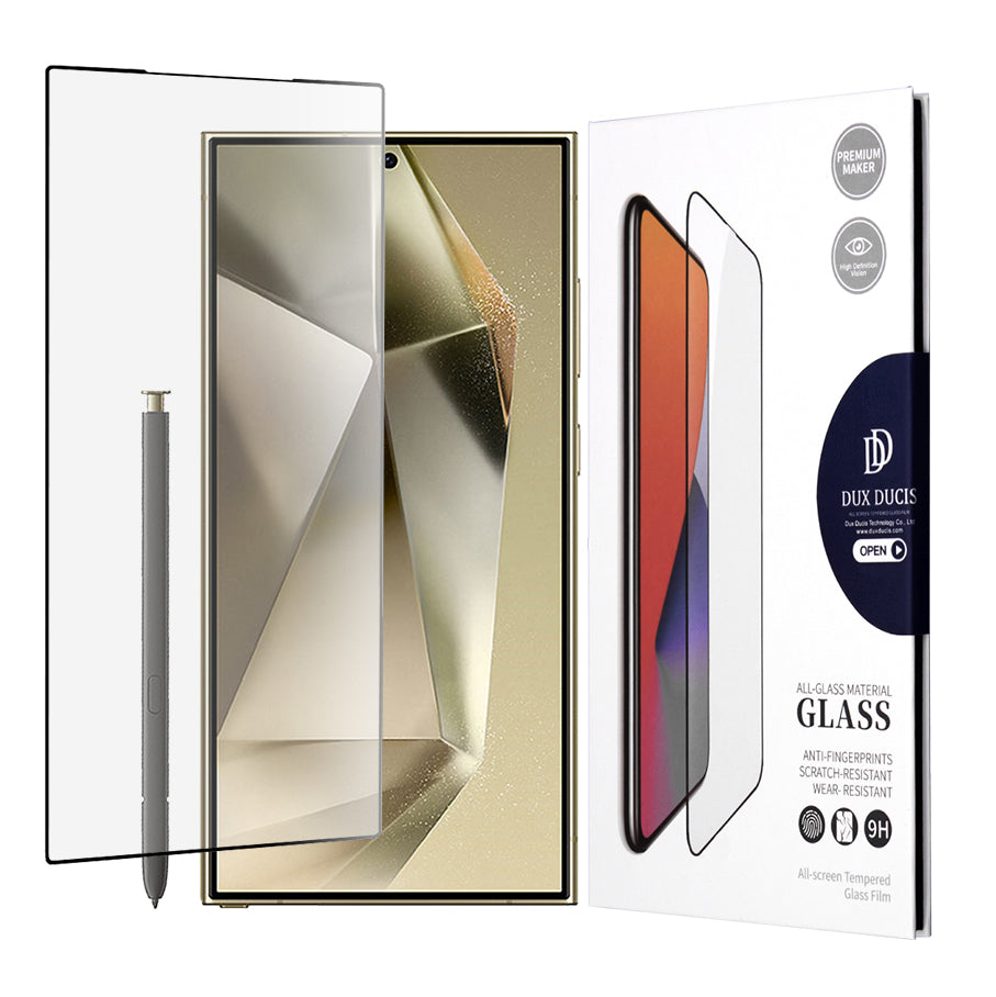 Folija za zaštitu ekrana DUX DUCIS za Samsung Galaxy S24 Ultra S928, Kaljeno staklo, Edge Glue, Crna