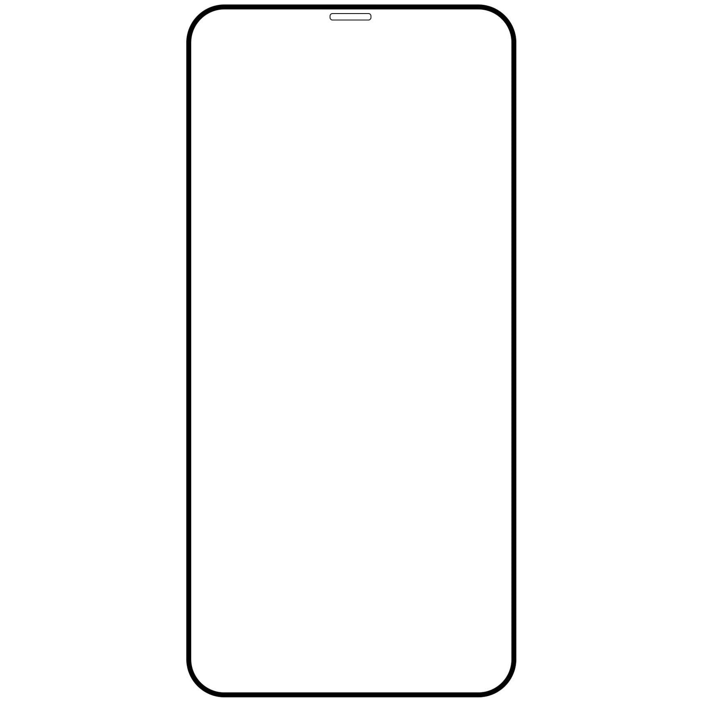 Folija za zaštitu ekrana Veason PRO za Apple iPhone 12 Pro Max, Kaljeno staklo, Pun lepak, 6D, Crna