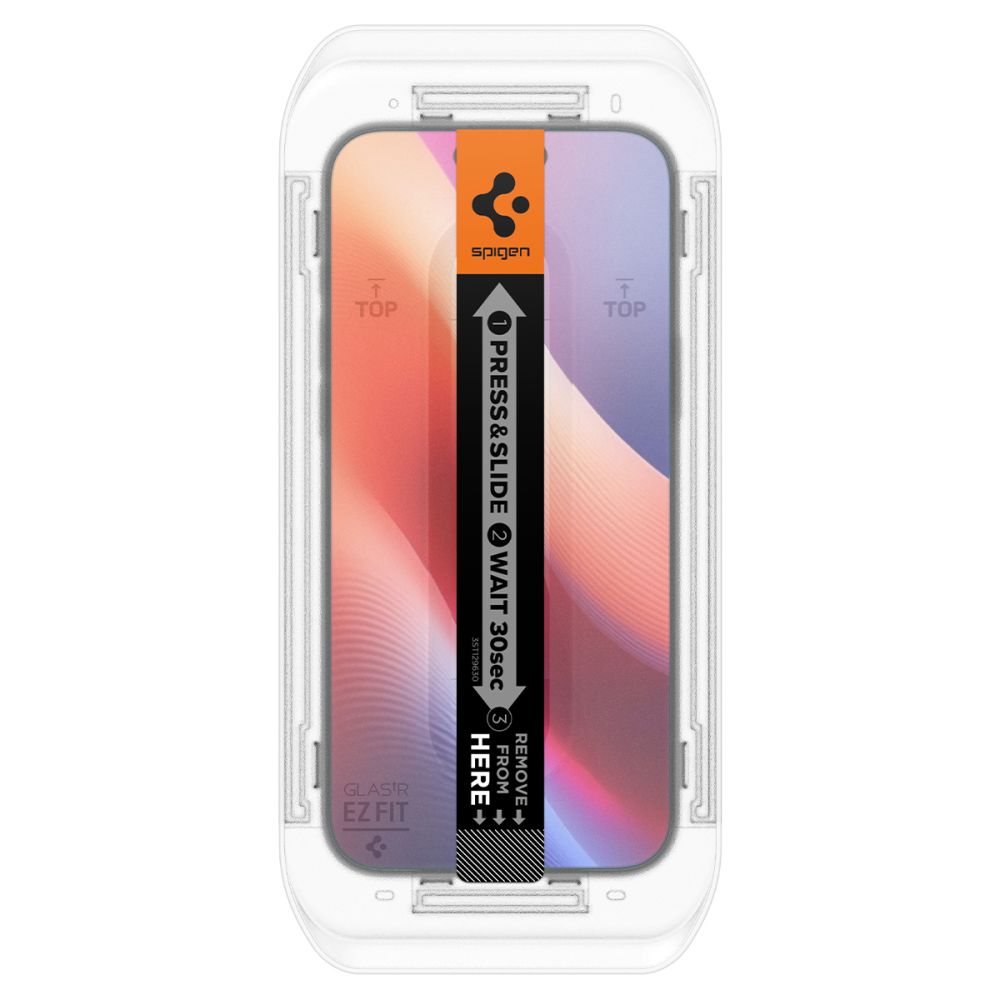 Folija za zaštitu ekrana Privacy Spigen GlastR EZ FIT za Apple iPhone 17 Pro Max / 16 Pro Max, Kaljeno staklo, Full Glue, Set 2 komada AGL07908