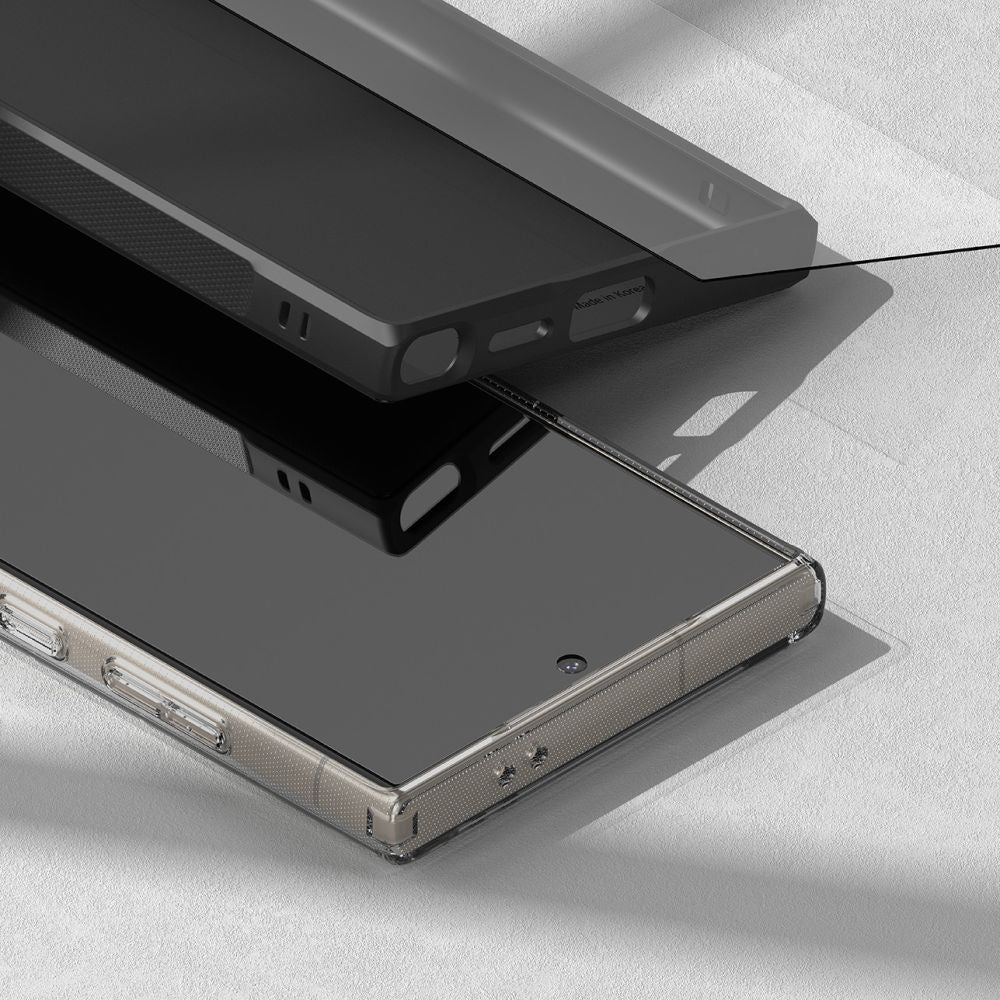 Folija za zaštitu ekrana Ringke Easy Slide za Samsung Galaxy S24 Ultra S928, Kaljeno staklo, Pun lepak, Set od 2 komada