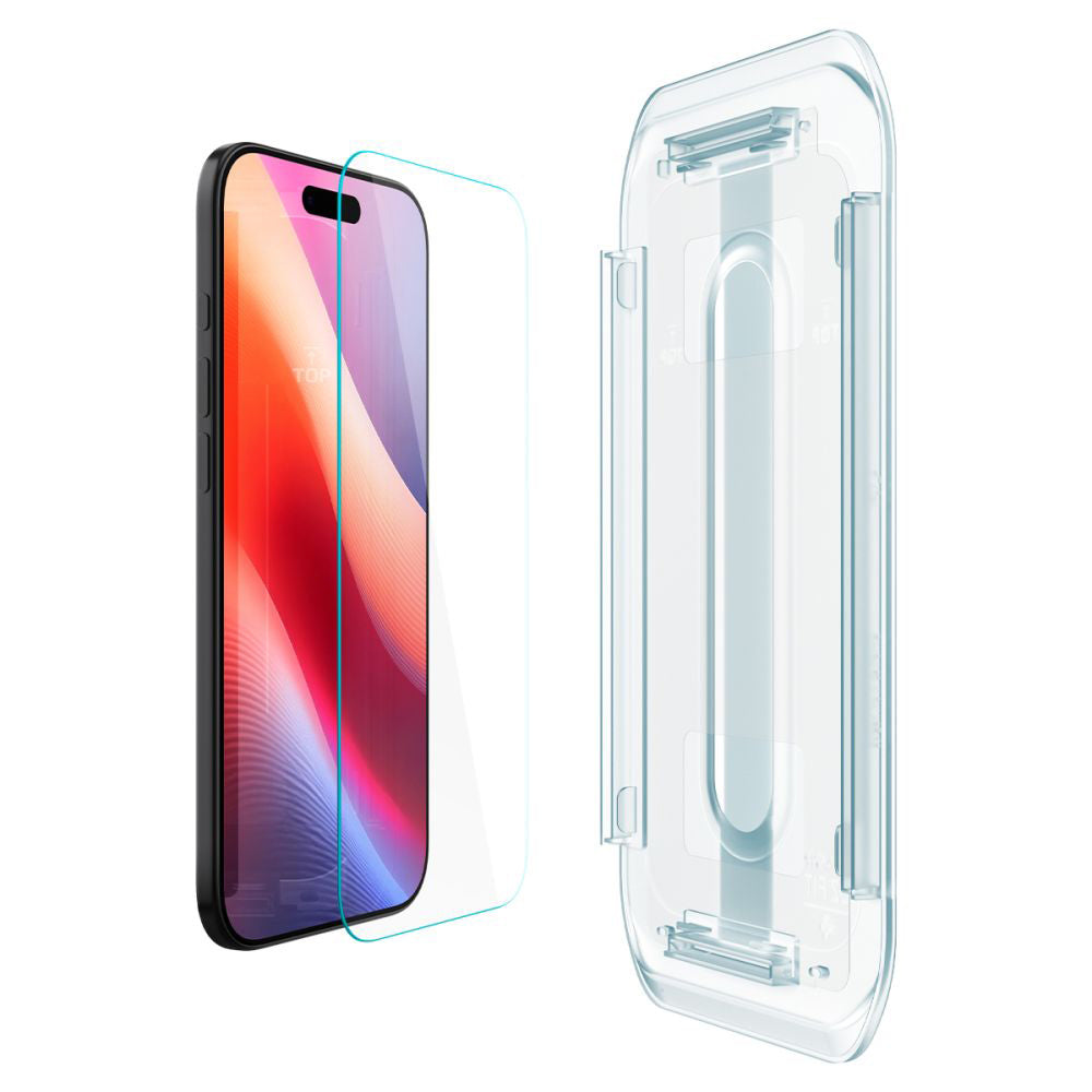 Folija za zaštitu ekrana Spigen GlastR EZ FIT za Apple iPhone 17 Air, Kaljeno staklo, Full Glue, Set 2 komada