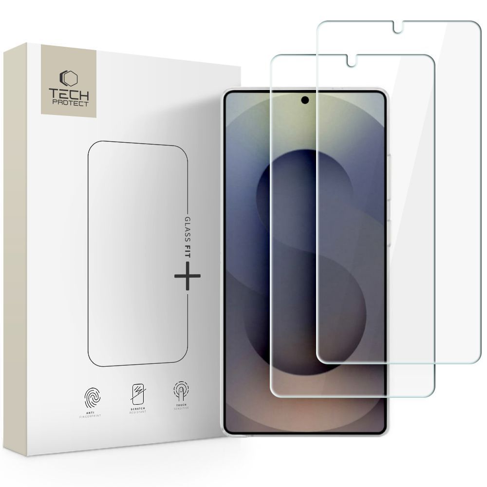 Zaštitna folija za ekran Tech-Protect FIT+ za Samsung Galaxy S26 Ultra S948, Kaljeno staklo, Full Glue, Set od 2 komada