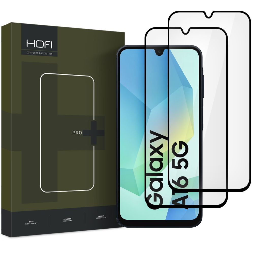 Zaštitna folija za ekran HOFI Glass PRO+ za Samsung Galaxy A17 4G / A17 5G, Kaljeno staklo, Full Glue, Set 2 komada, 2.5D, Crna