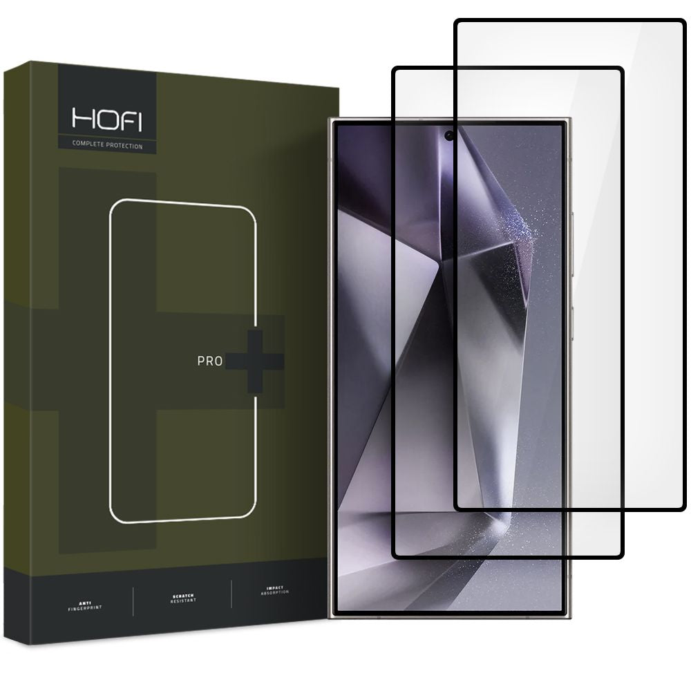 Zaštitna folija za ekran HOFI Glass PRO+ za Samsung Galaxy S25 Ultra S938, Kaljeno staklo, Full Glue, Set 2 komada, Crna