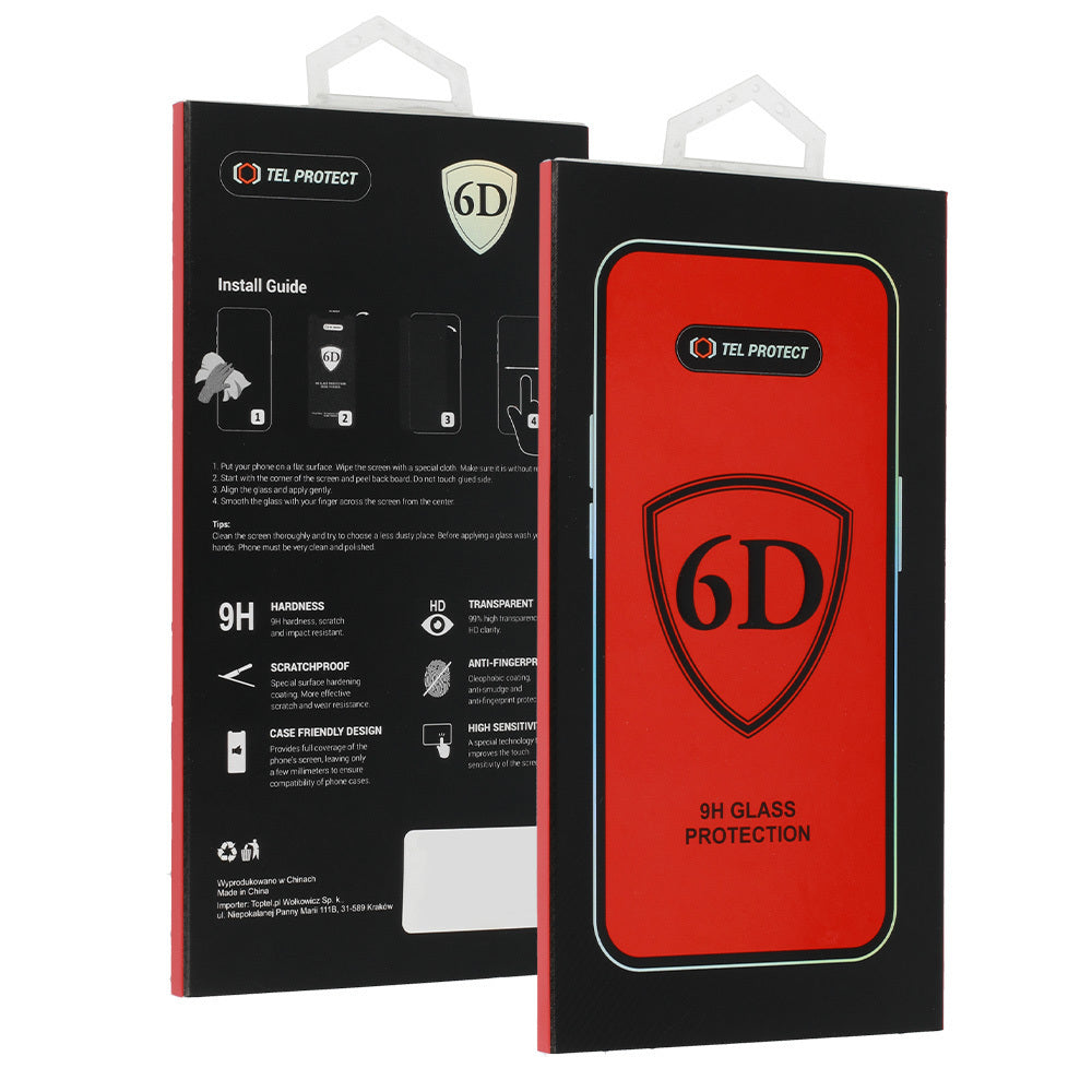 Zaštitna folija za ekran OEM za Samsung Galaxy S26 Ultra S948, Kaljeno staklo, Full Glue, 6D, Crna
