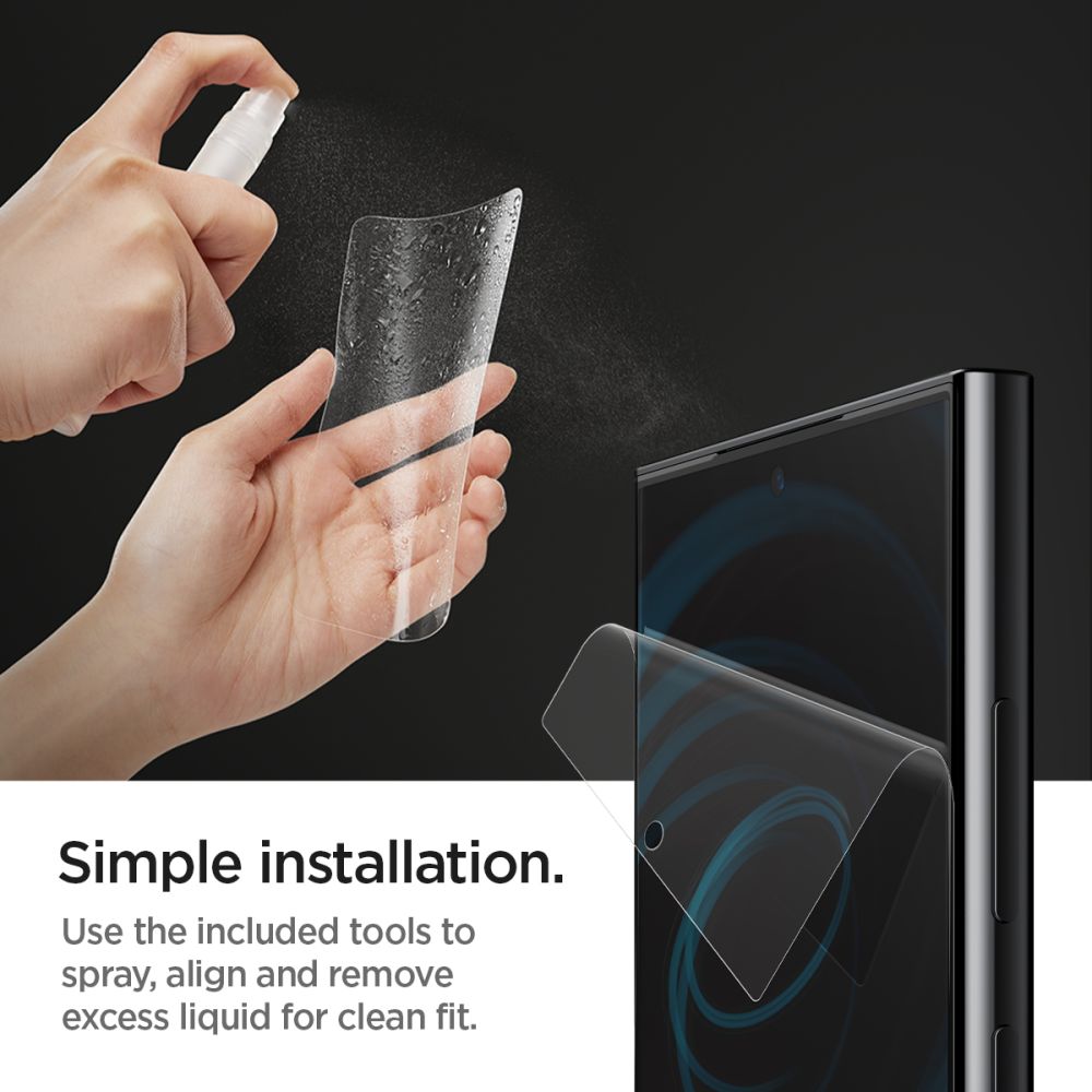 Zaštitna folija za ekran Spigen Neo Flex za Samsung Galaxy S24 Ultra S928, Plastika, Set od 2 komada