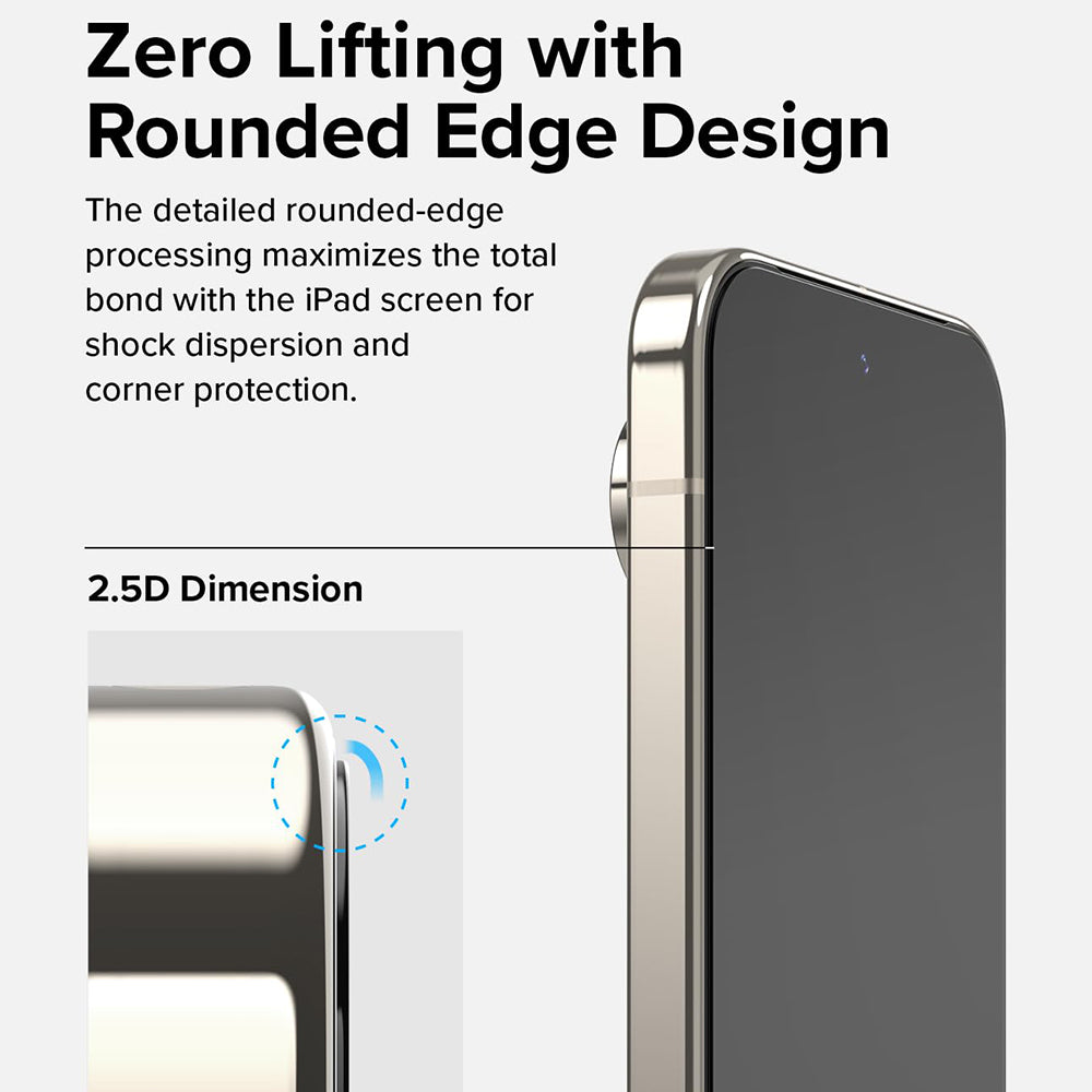 Folija za zaštitu ekrana Ringke Easy Slide za Google Pixel 9 / 9 Pro, Kaljeno staklo, Pun lepak, Set od 2 komada