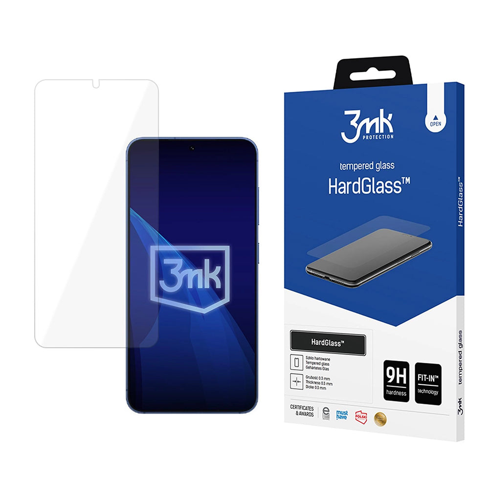 Folija za zaštitu ekrana 3MK HardGlass za Samsung Galaxy S26 S942, Kaljeno staklo, Full Glue