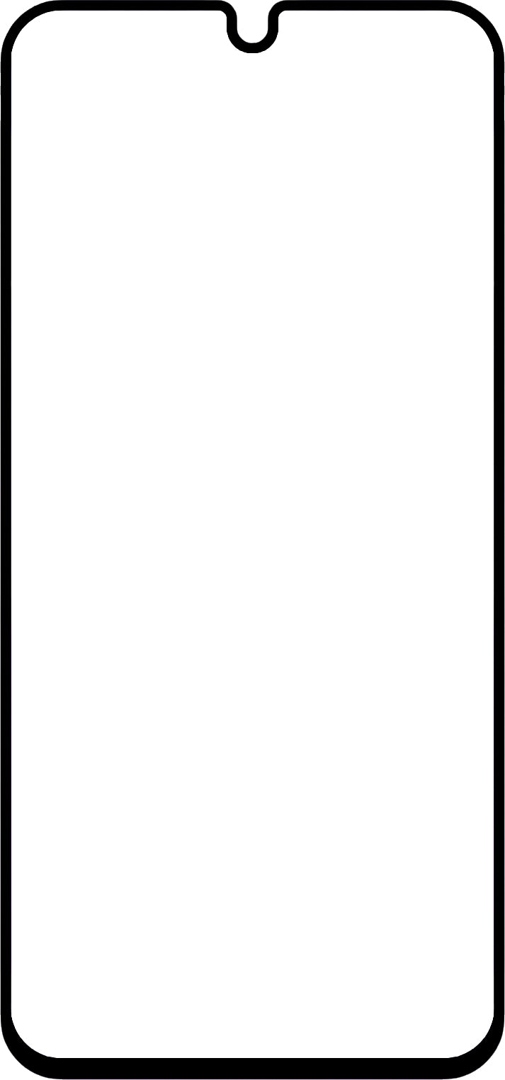 Folija za zaštitu ekrana BLUE Shield za Samsung Galaxy A34 A346, Kaljeno staklo, Pun lepak, Prijateljski za futrole, Crna