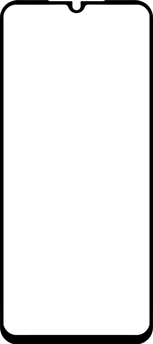 Folija za zaštitu ekrana BLUE Shield za Samsung Galaxy A24 4G A245, Kaljeno staklo, Pun lepak, Prijateljski za futrole, Crna