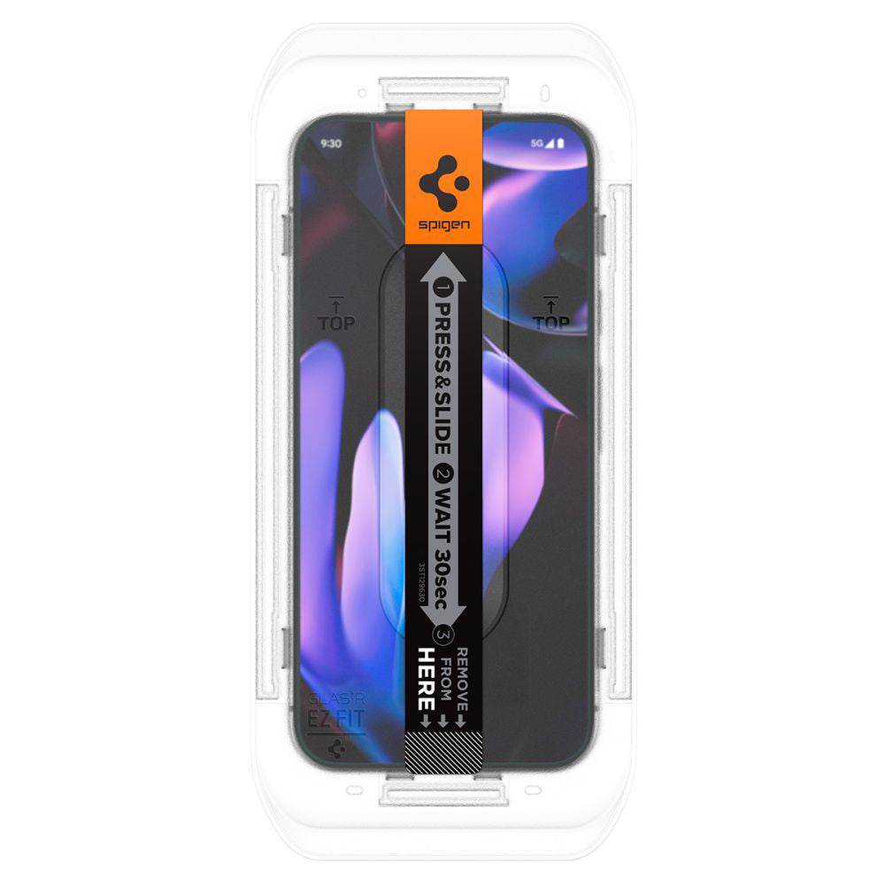 Zaštitna folija za ekran Privacy Spigen GlastR EZ FIT za Google Pixel 9 Pro XL, Kaljeno staklo, Full Glue, Set 2 komada AGL09313