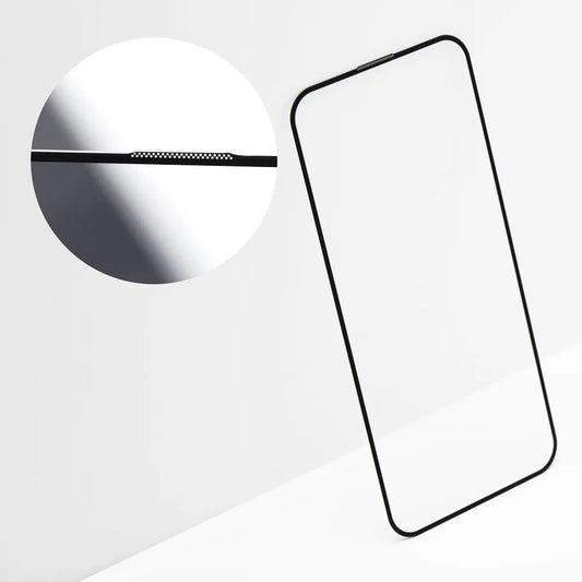 Zaštitna folija za ekran OEM OG Premium za Apple iPhone 17 Pro Max, Kaljeno staklo, Full Glue, Crna