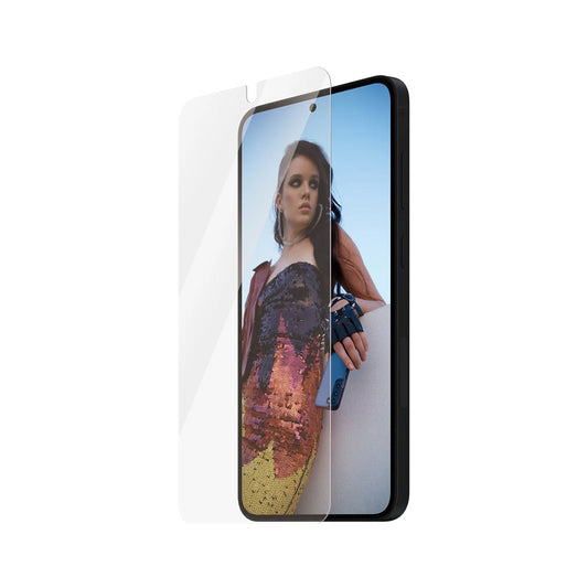 Zaštitna folija za ekran PanzerGlass Safe. Ultra-Wide Fit EasyAligner za Samsung Galaxy S25+ S936, Kaljeno staklo, Full Glue, Resigilata